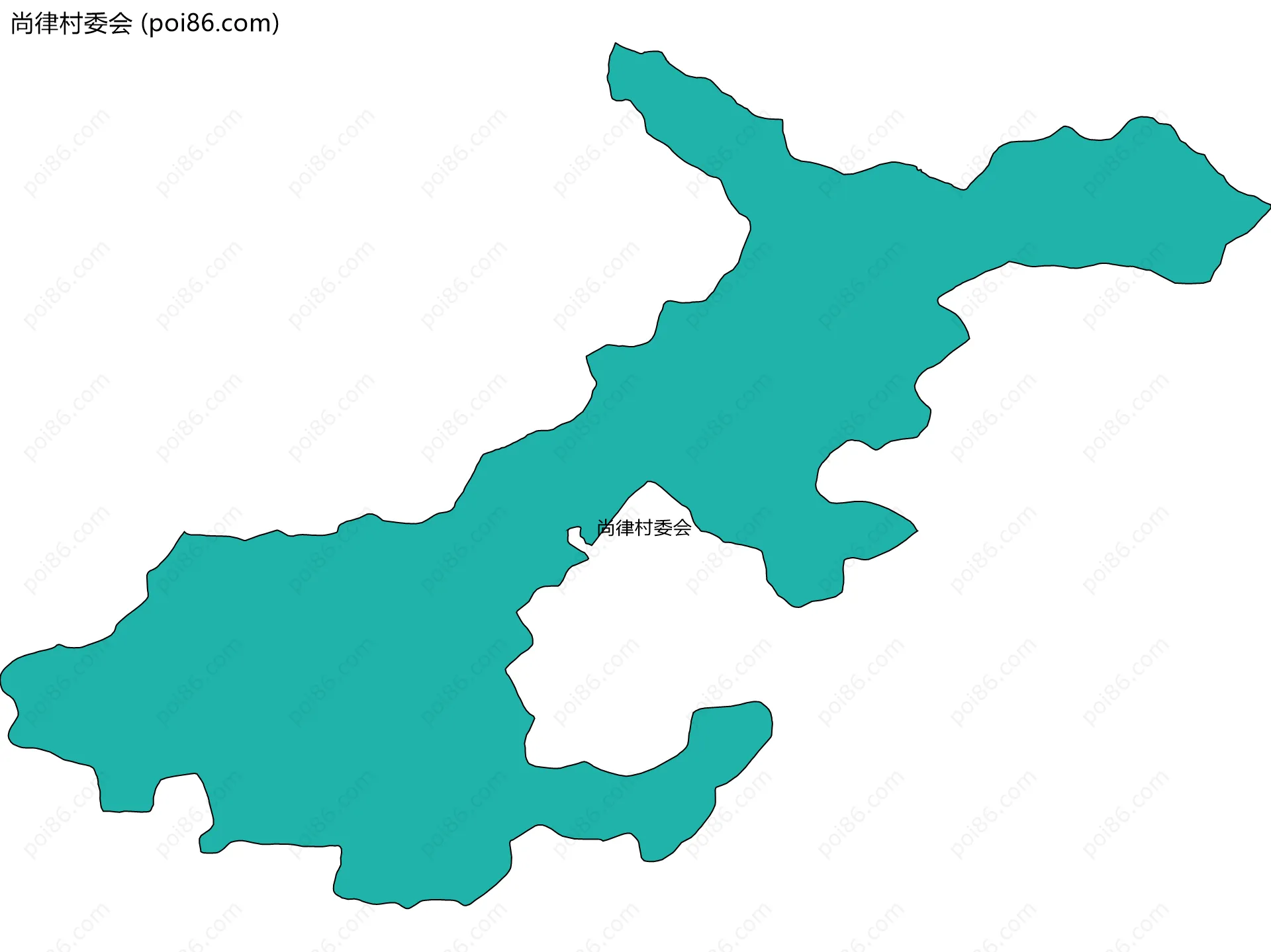 尚律村委会边界地图