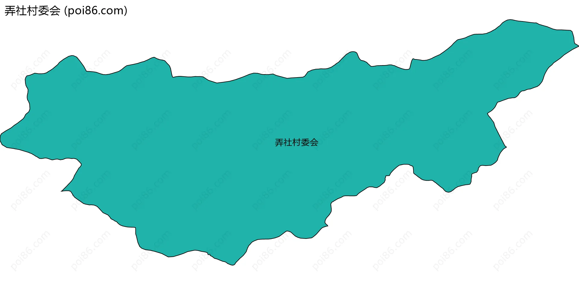 弄社村委会边界地图