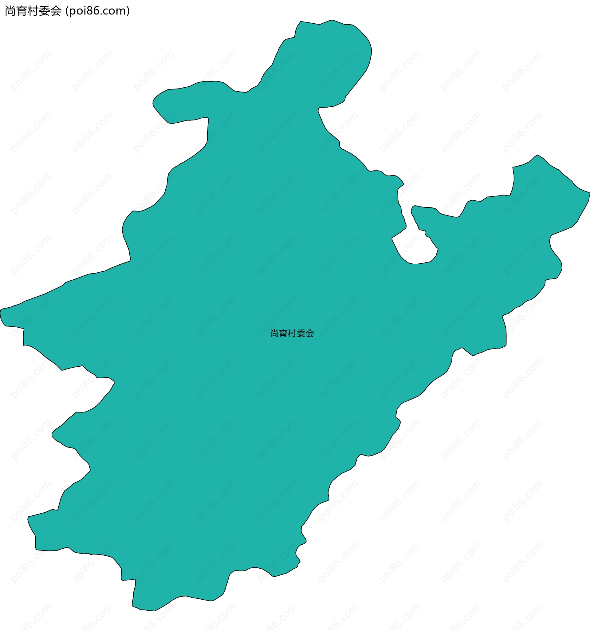 尚育村委会边界地图