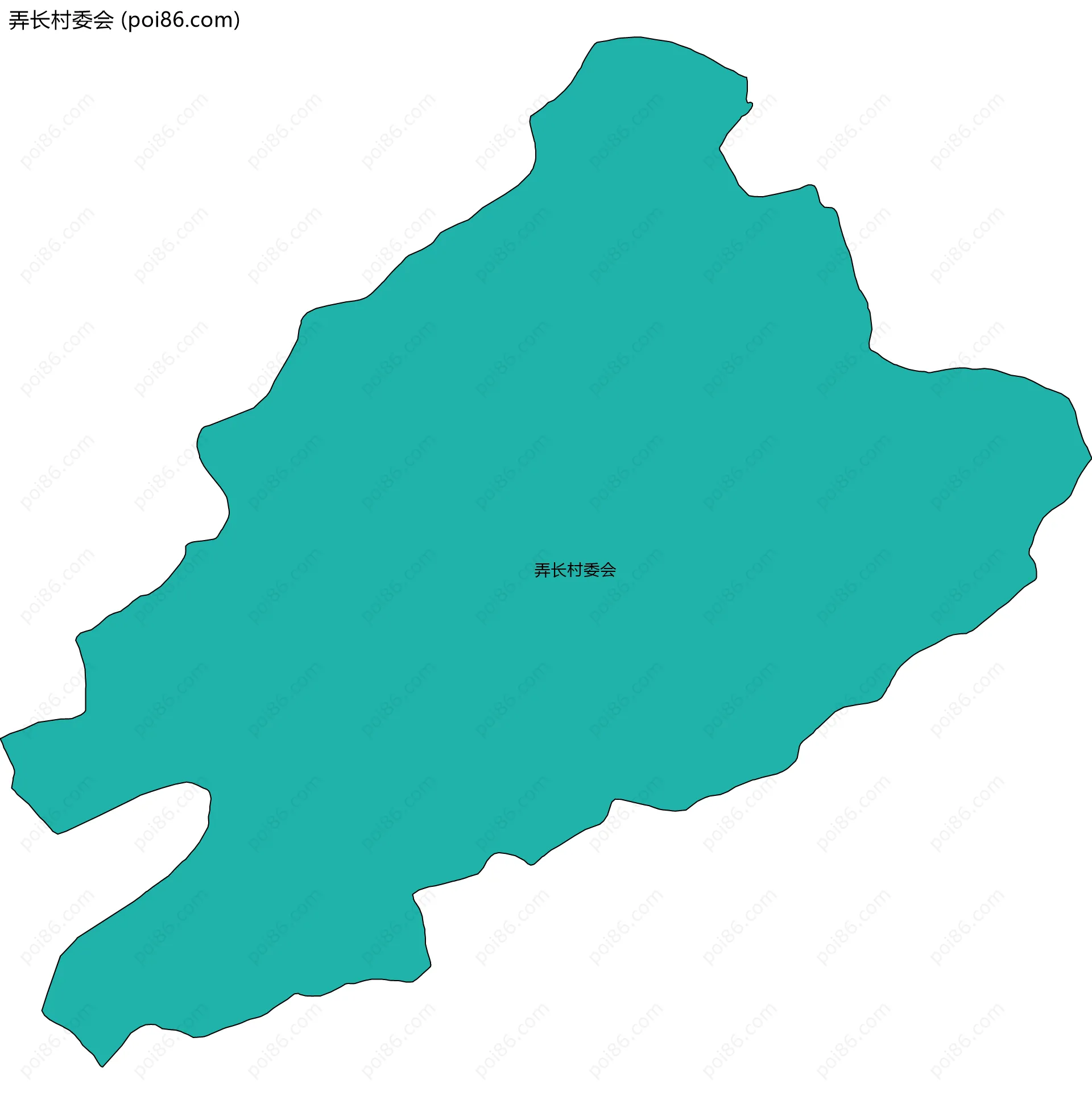 弄长村委会边界地图