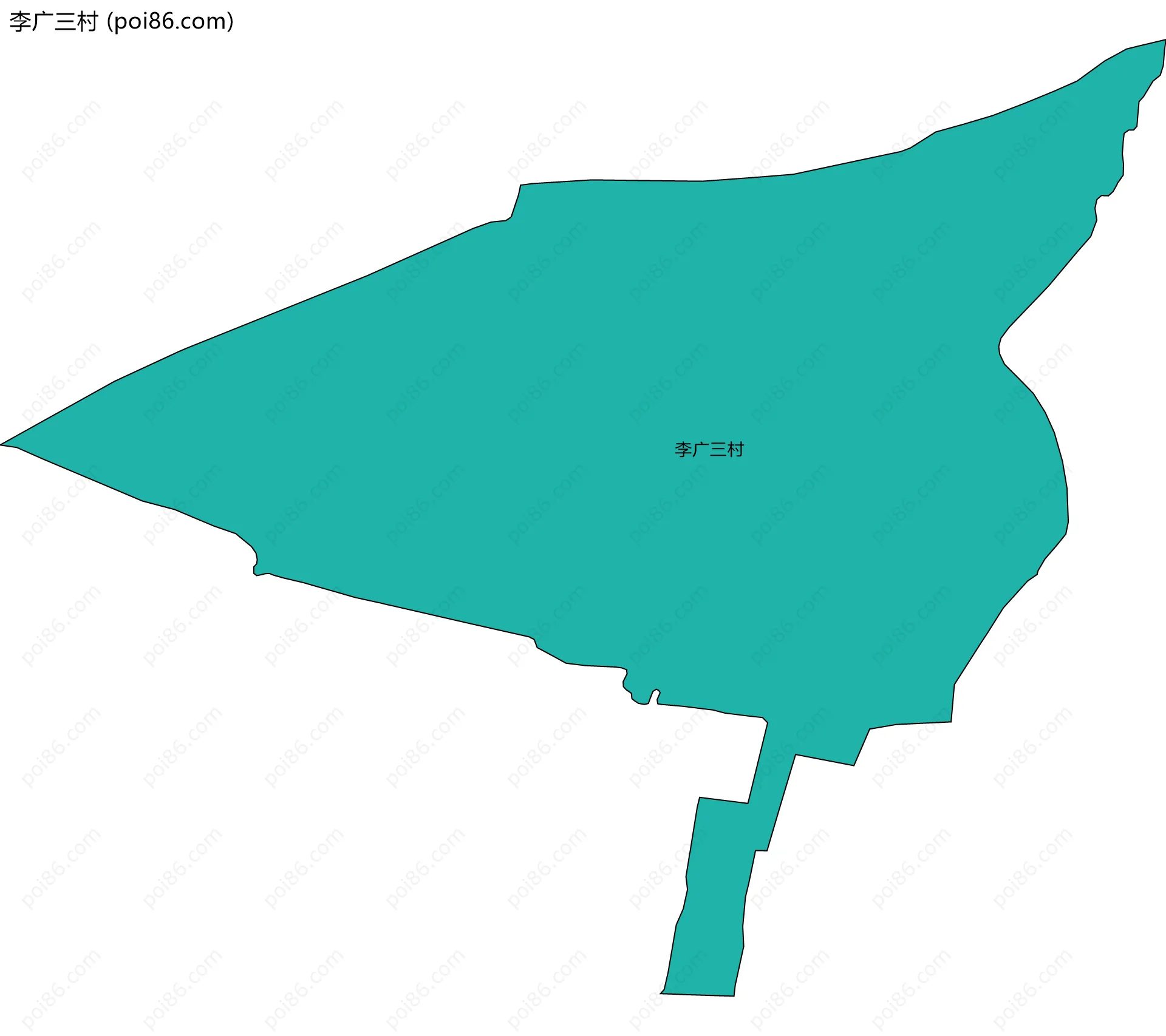 李广三村边界地图