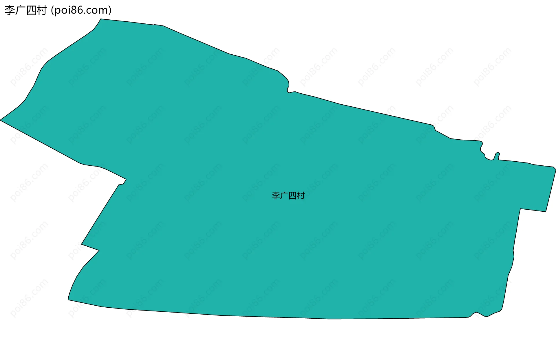 李广四村边界地图