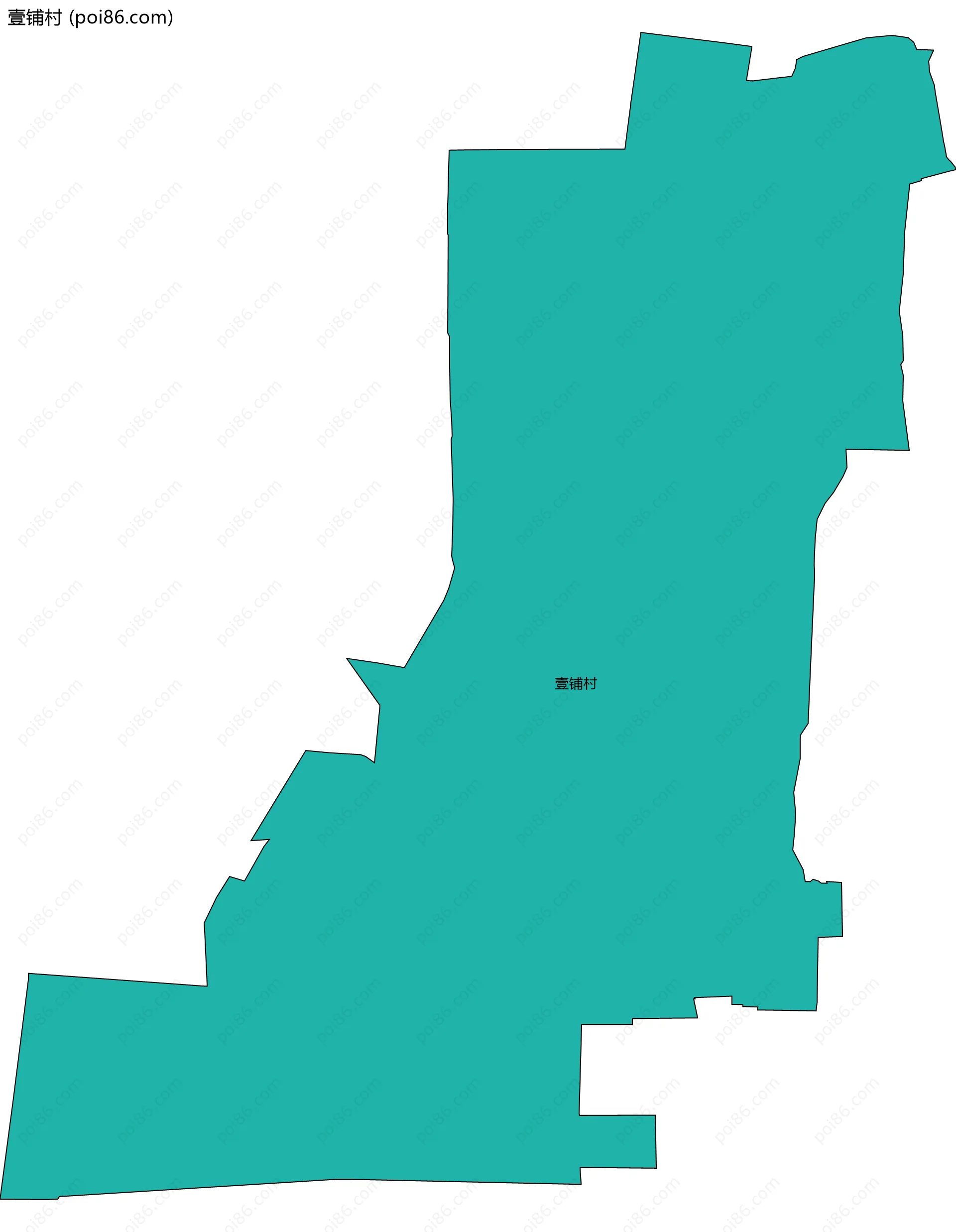 壹铺村边界地图