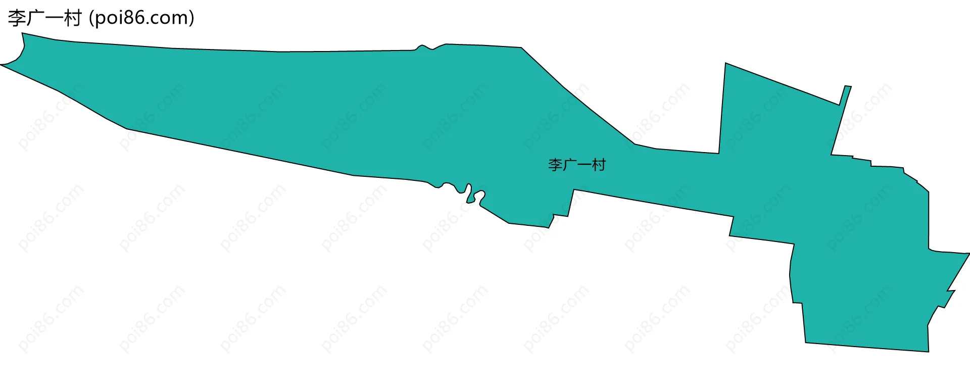 李广一村边界地图