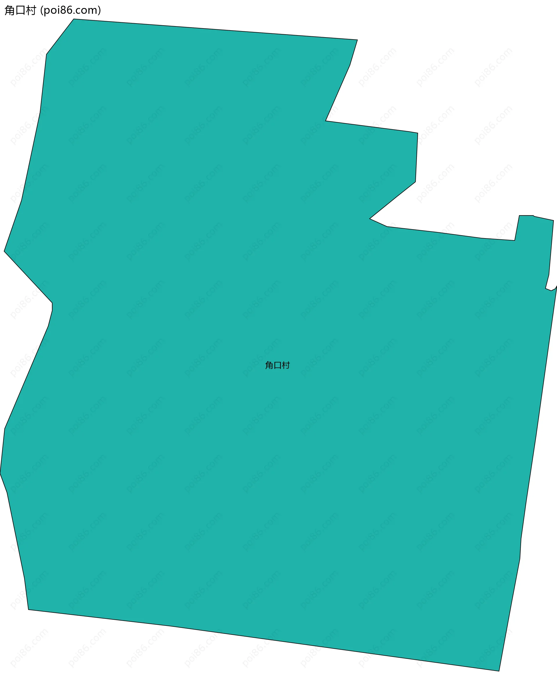 角口村边界地图