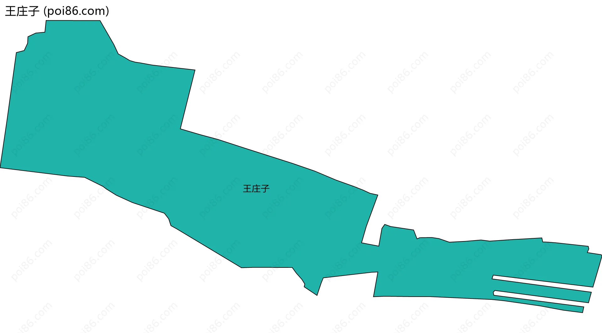 王庄子边界地图