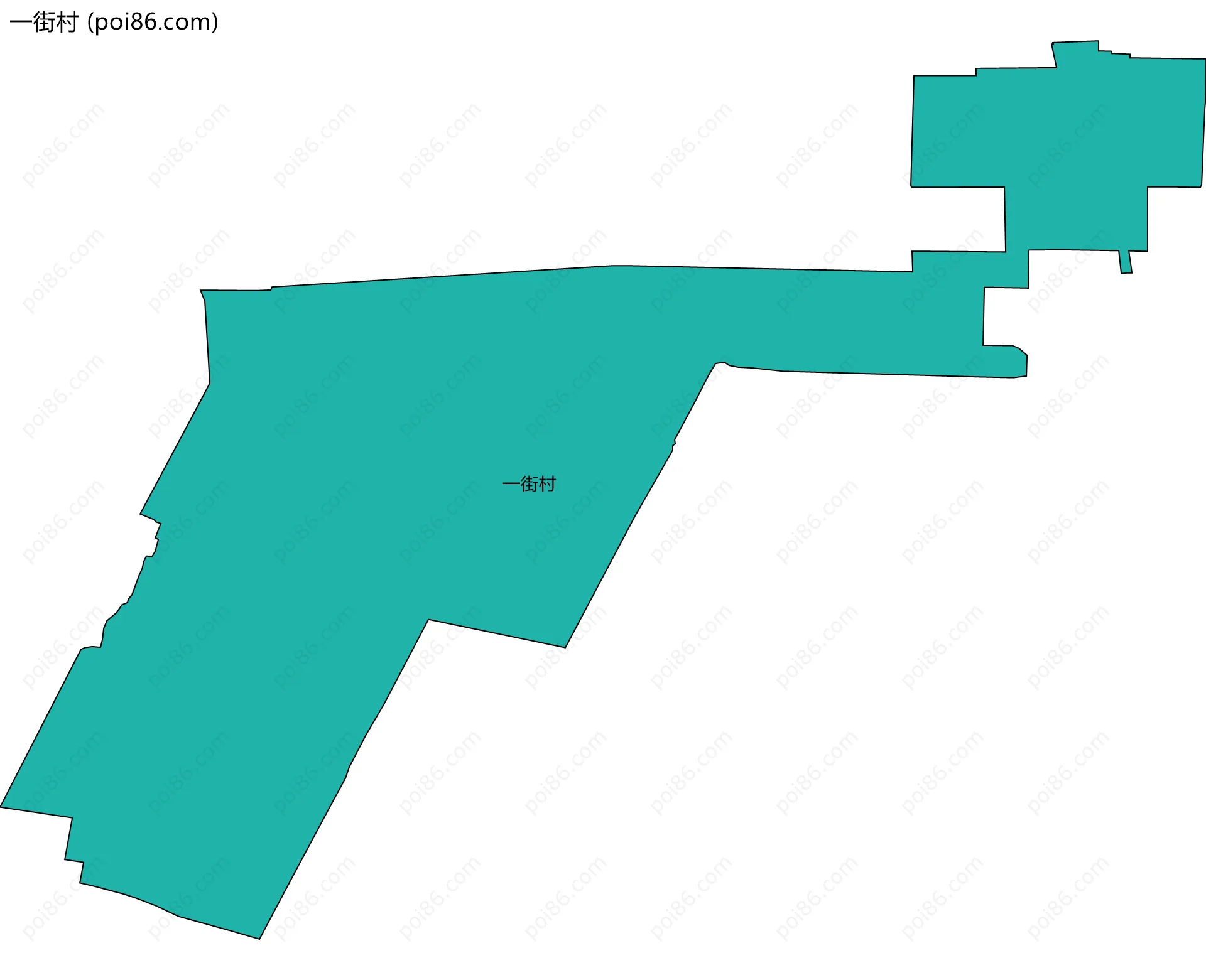 一街村边界地图