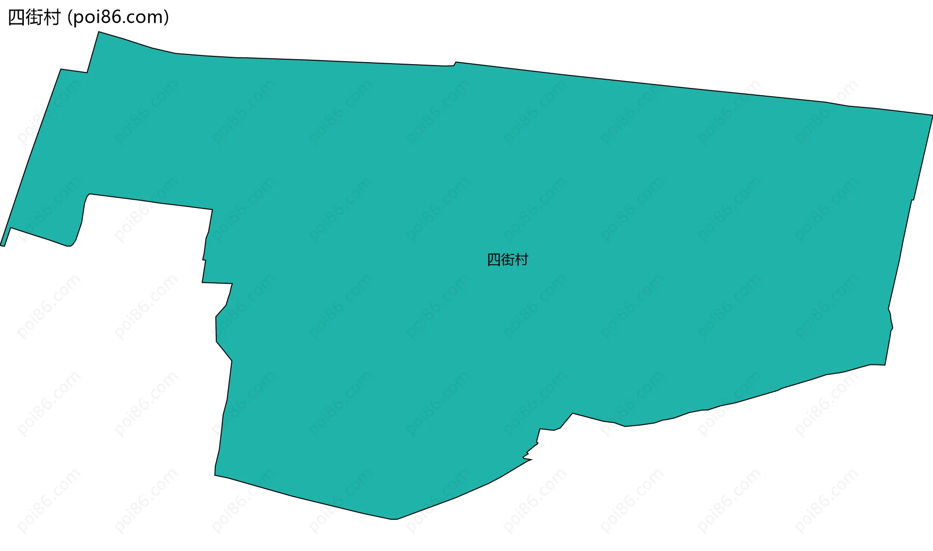 四街村边界地图
