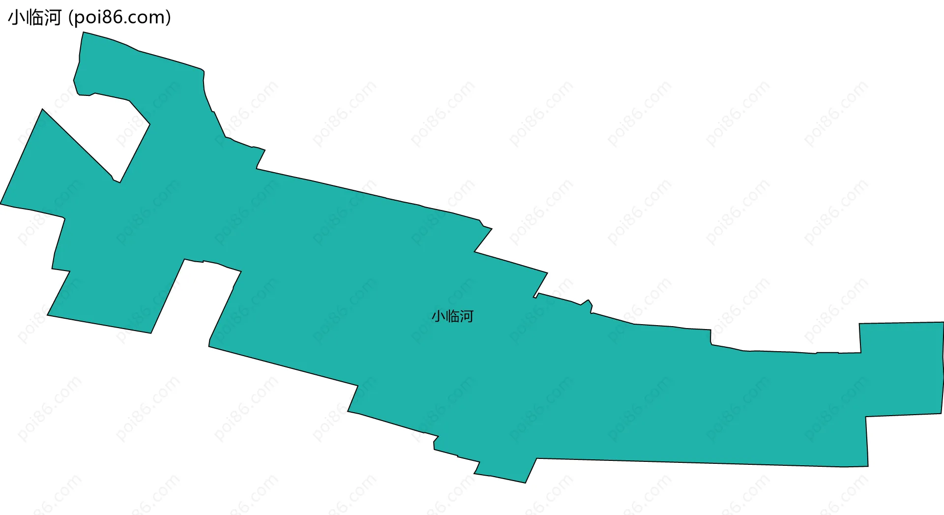 小临河边界地图