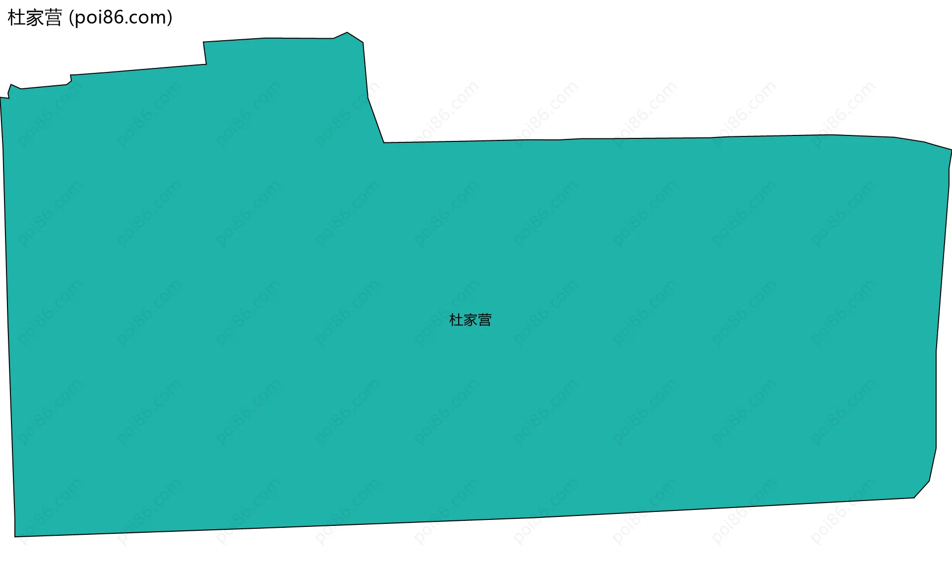 杜家营边界地图