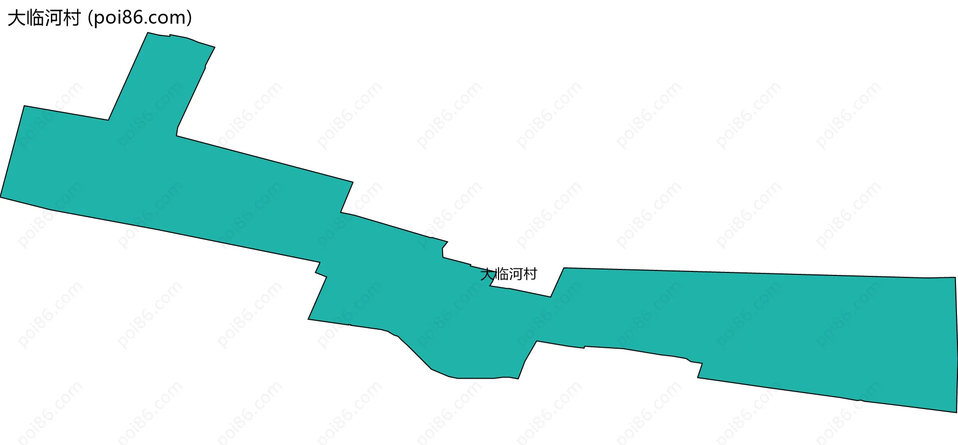 大临河村边界地图