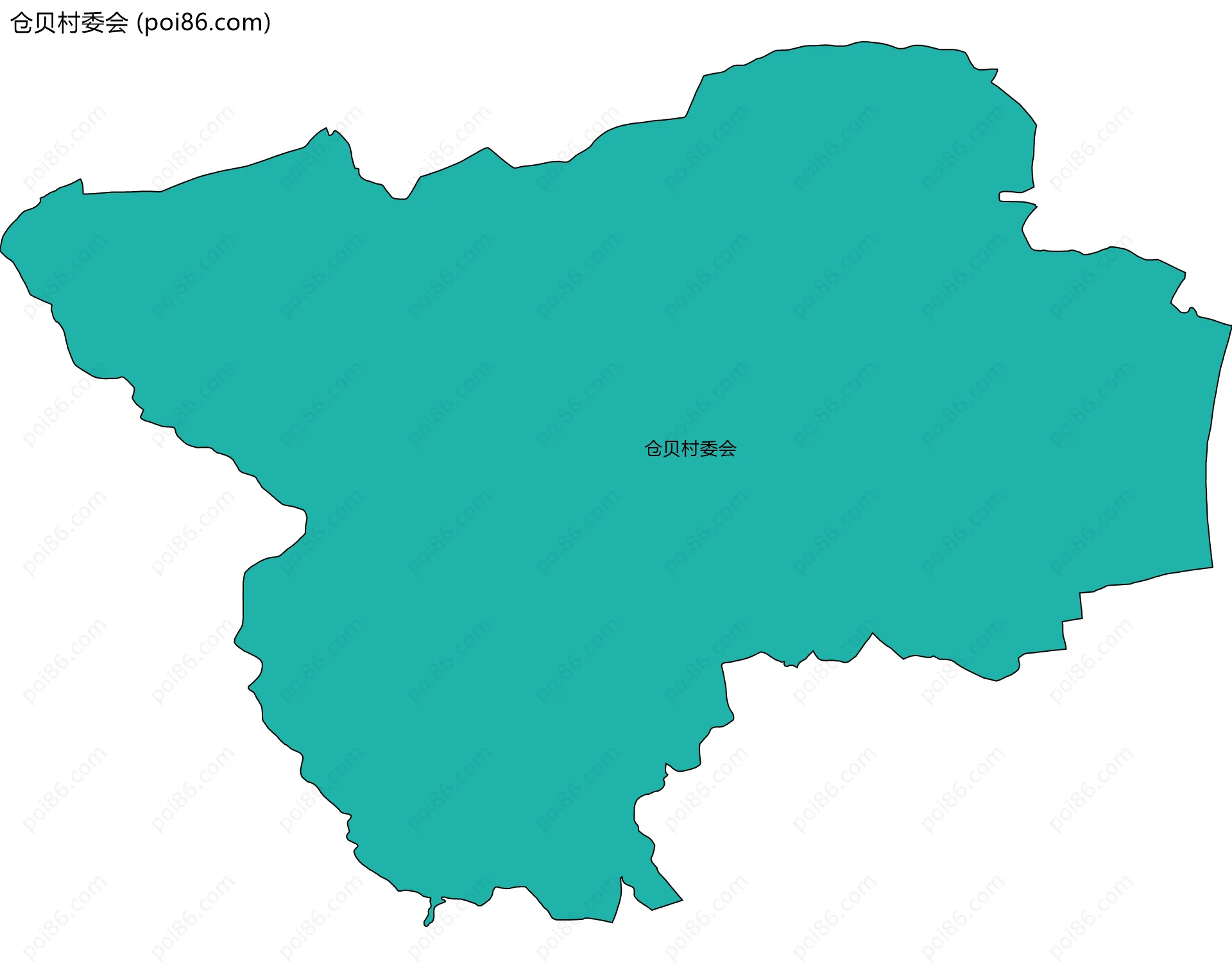 仓贝村委会边界地图