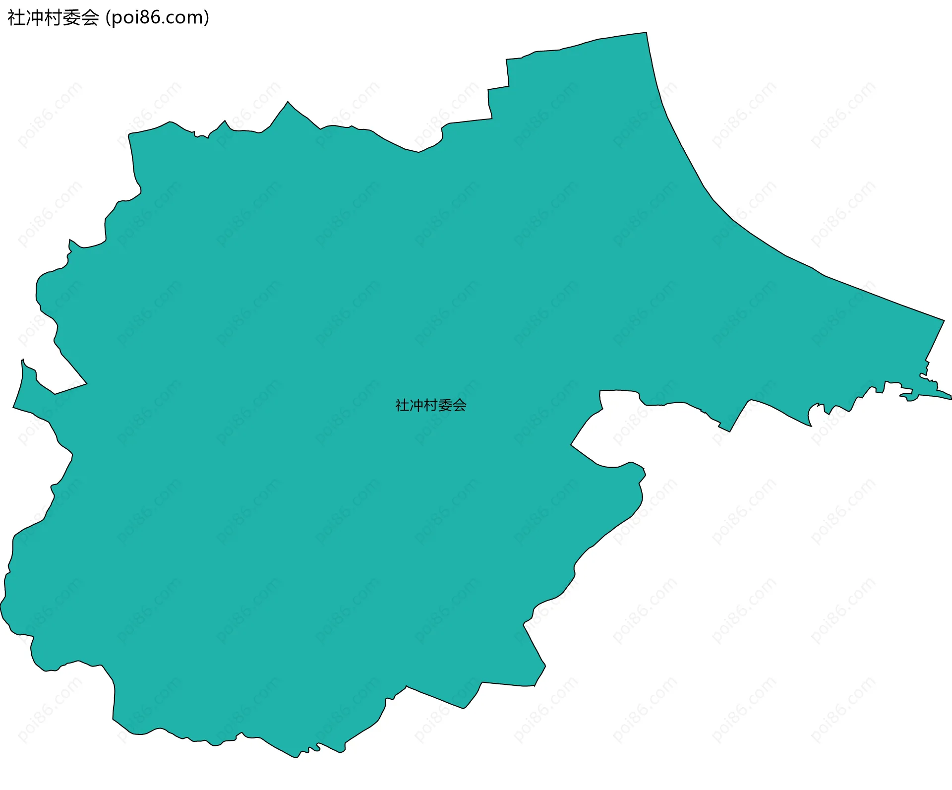 社冲村委会边界地图