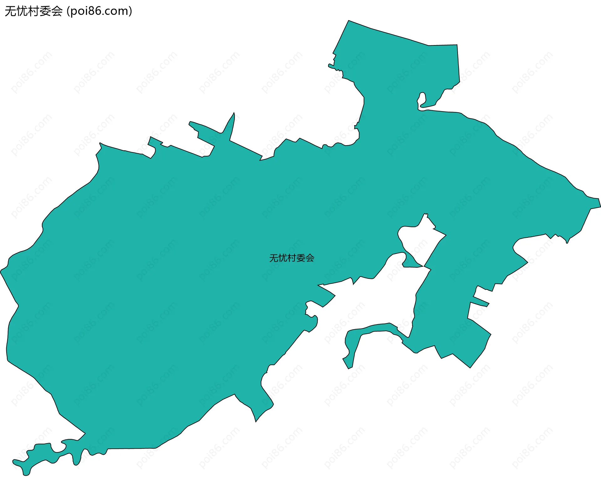无忧村委会边界地图