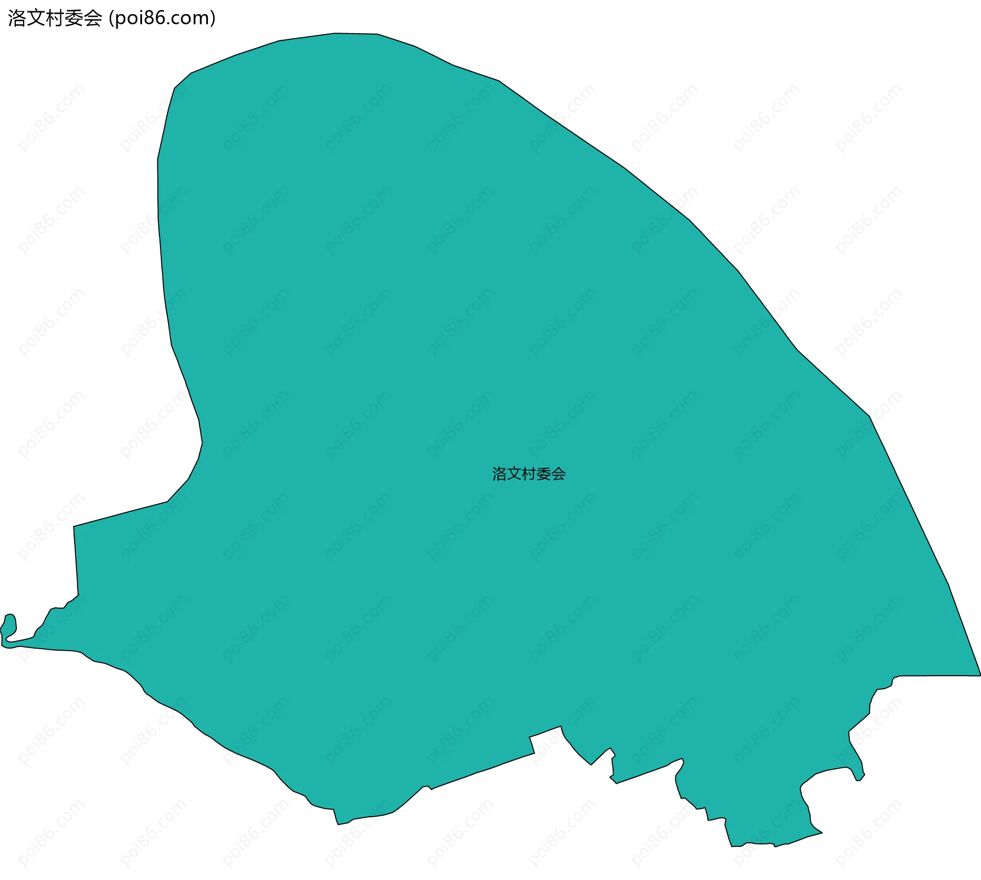 洛文村委会边界地图