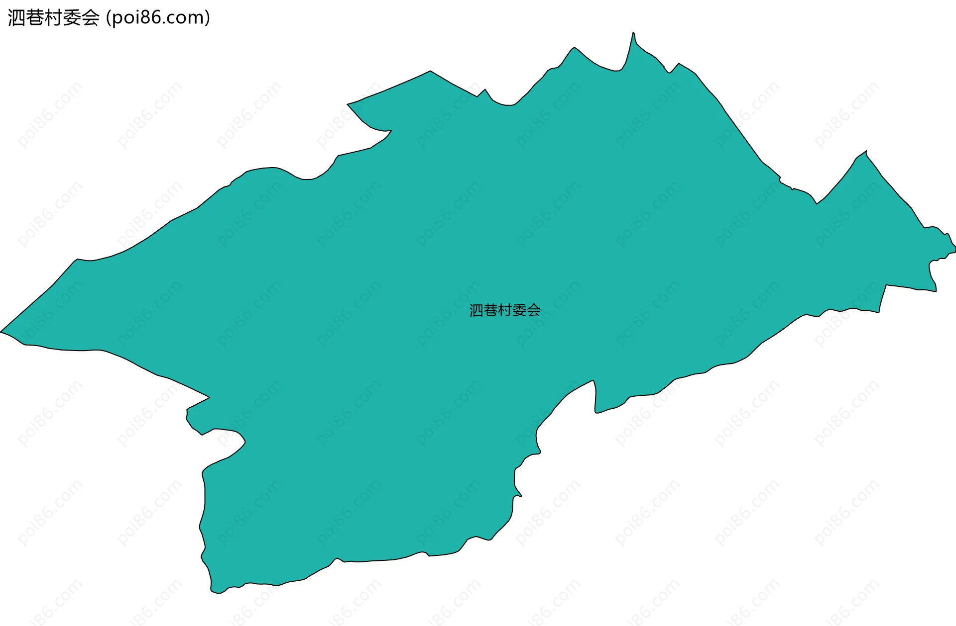 泗巷村委会边界地图