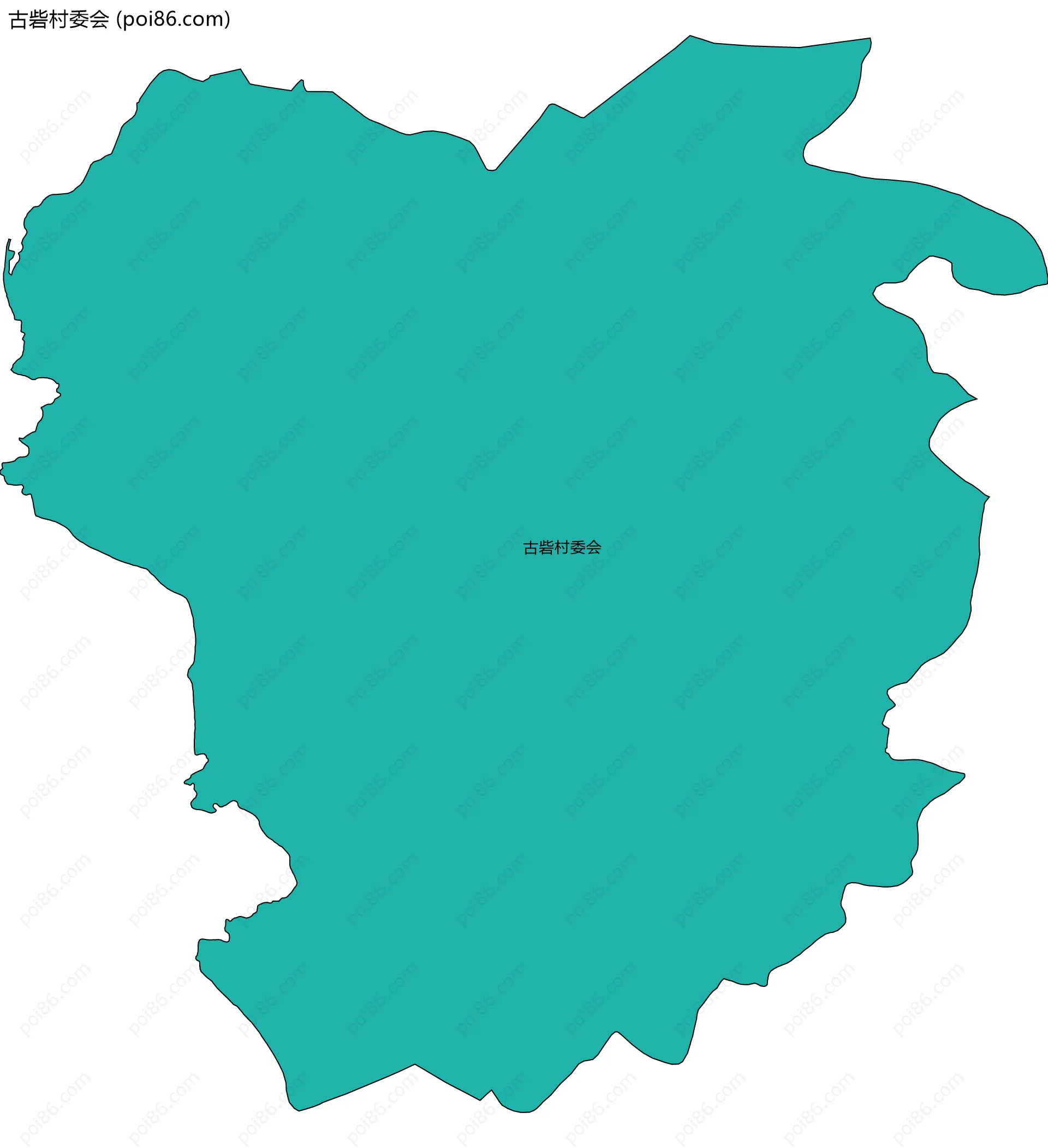 古砦村委会边界地图