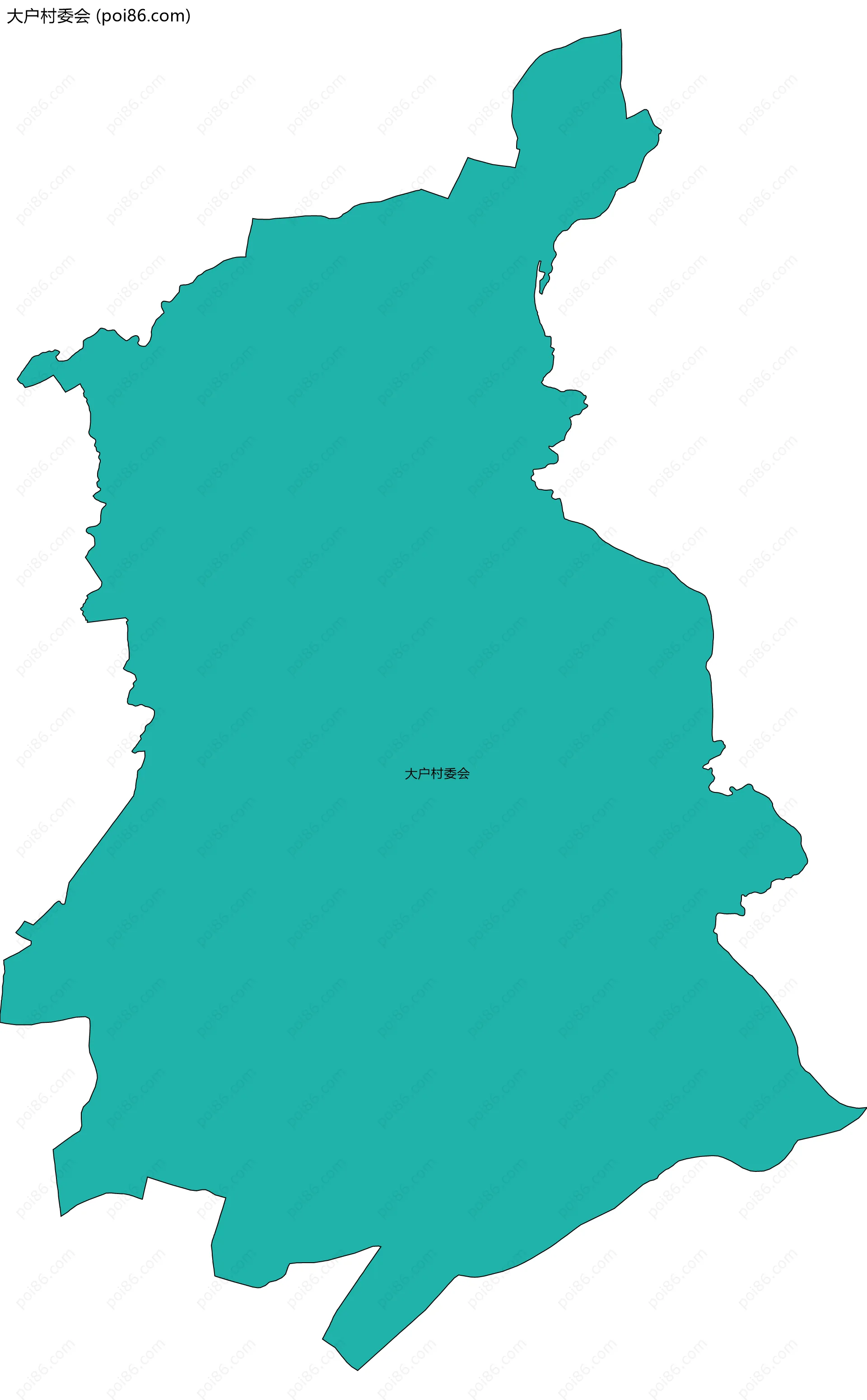 大户村委会边界地图