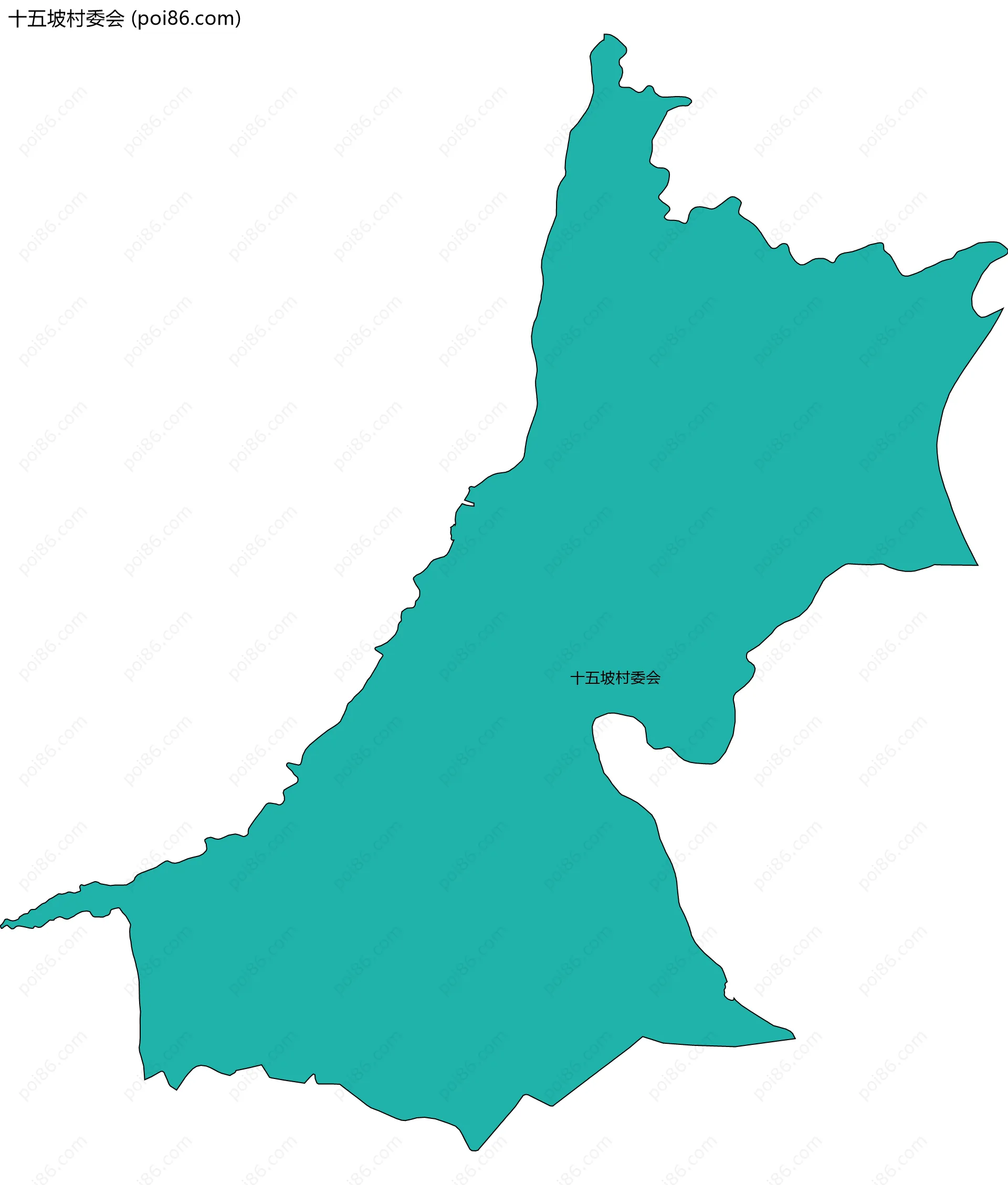 十五坡村委会边界地图