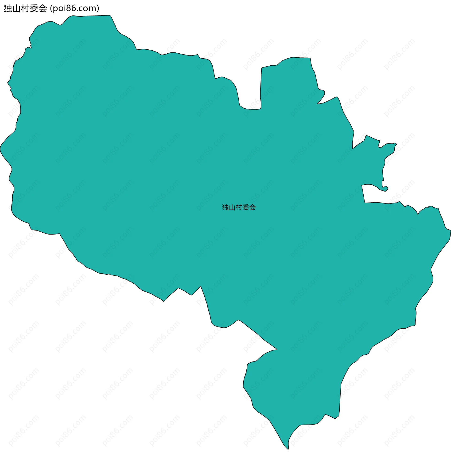 独山村委会边界地图