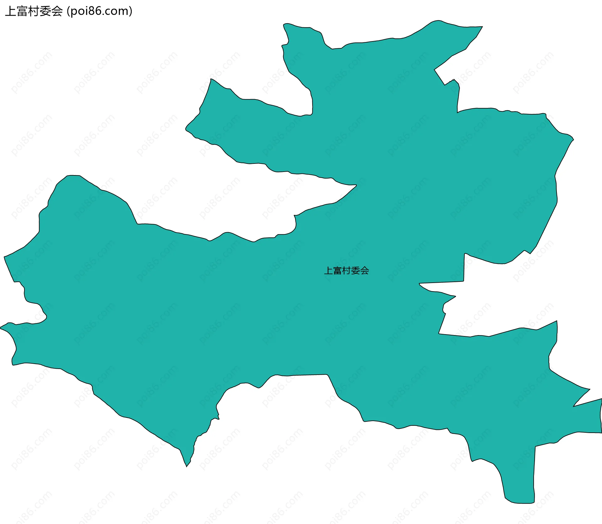 上富村委会边界地图