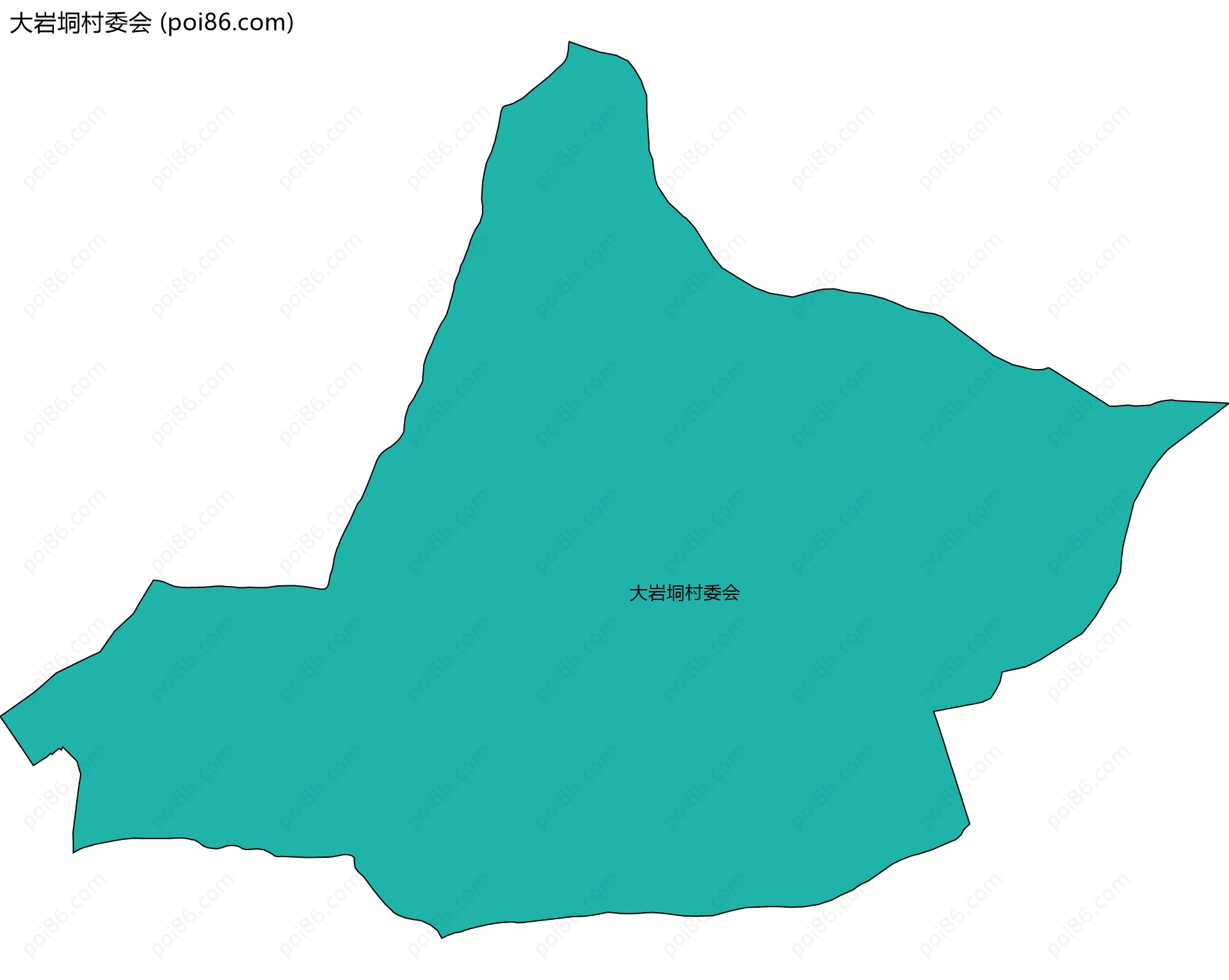 大岩垌村委会边界地图