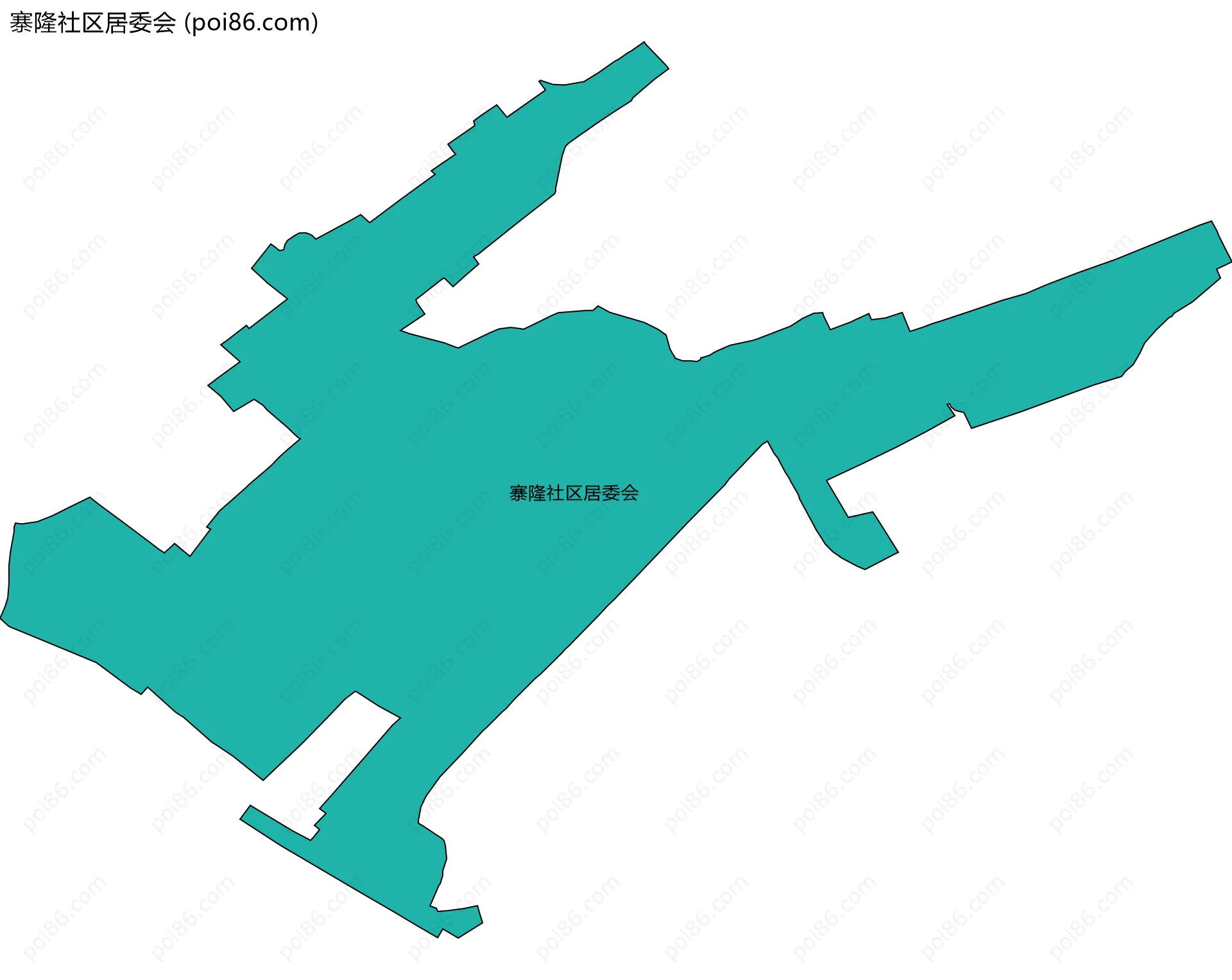 寨隆社区居委会边界地图