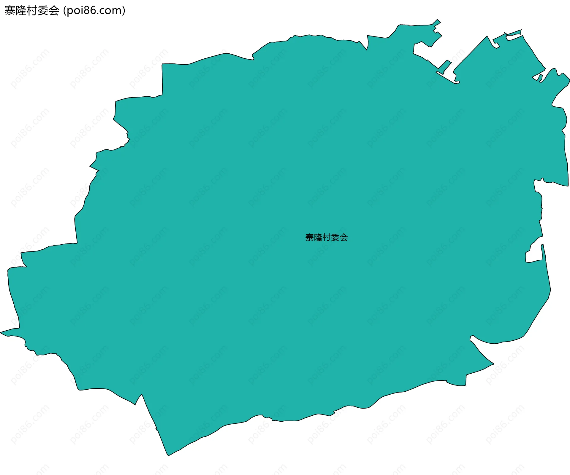寨隆村委会边界地图