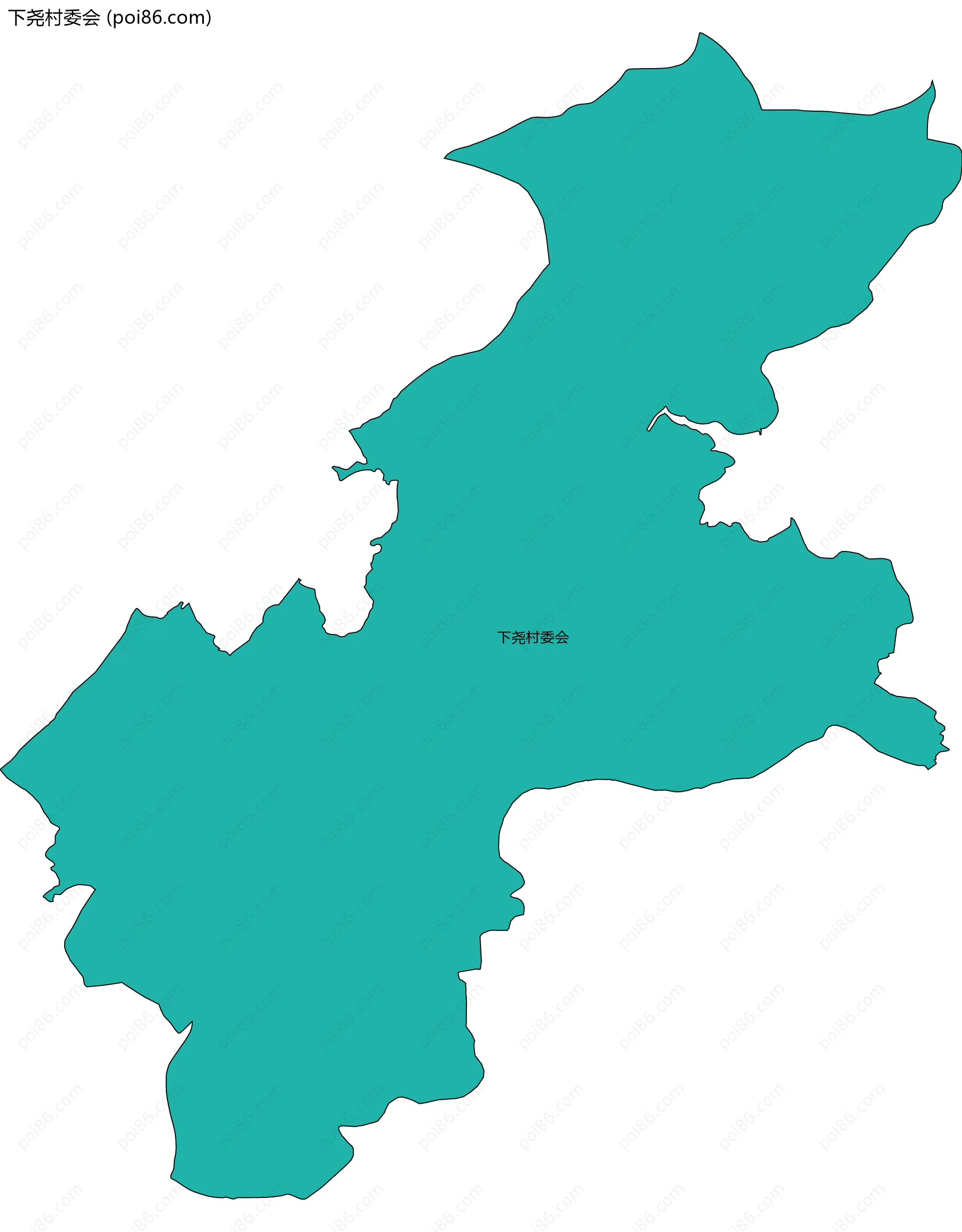 下尧村委会边界地图