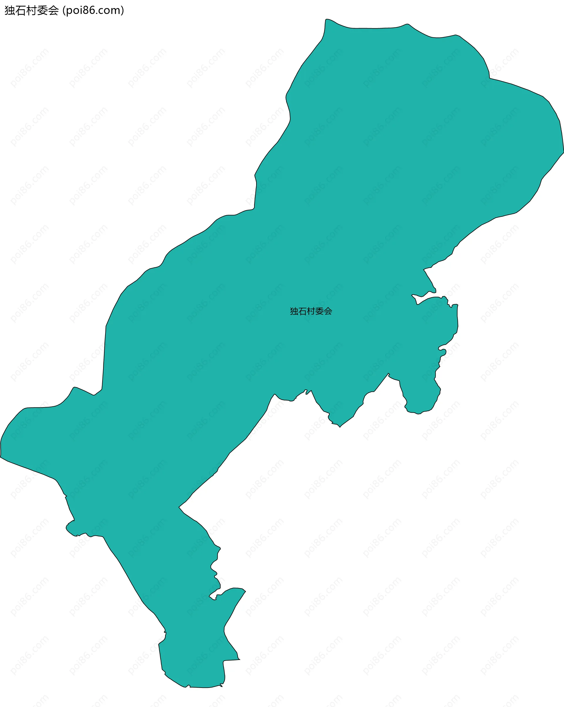 独石村委会边界地图