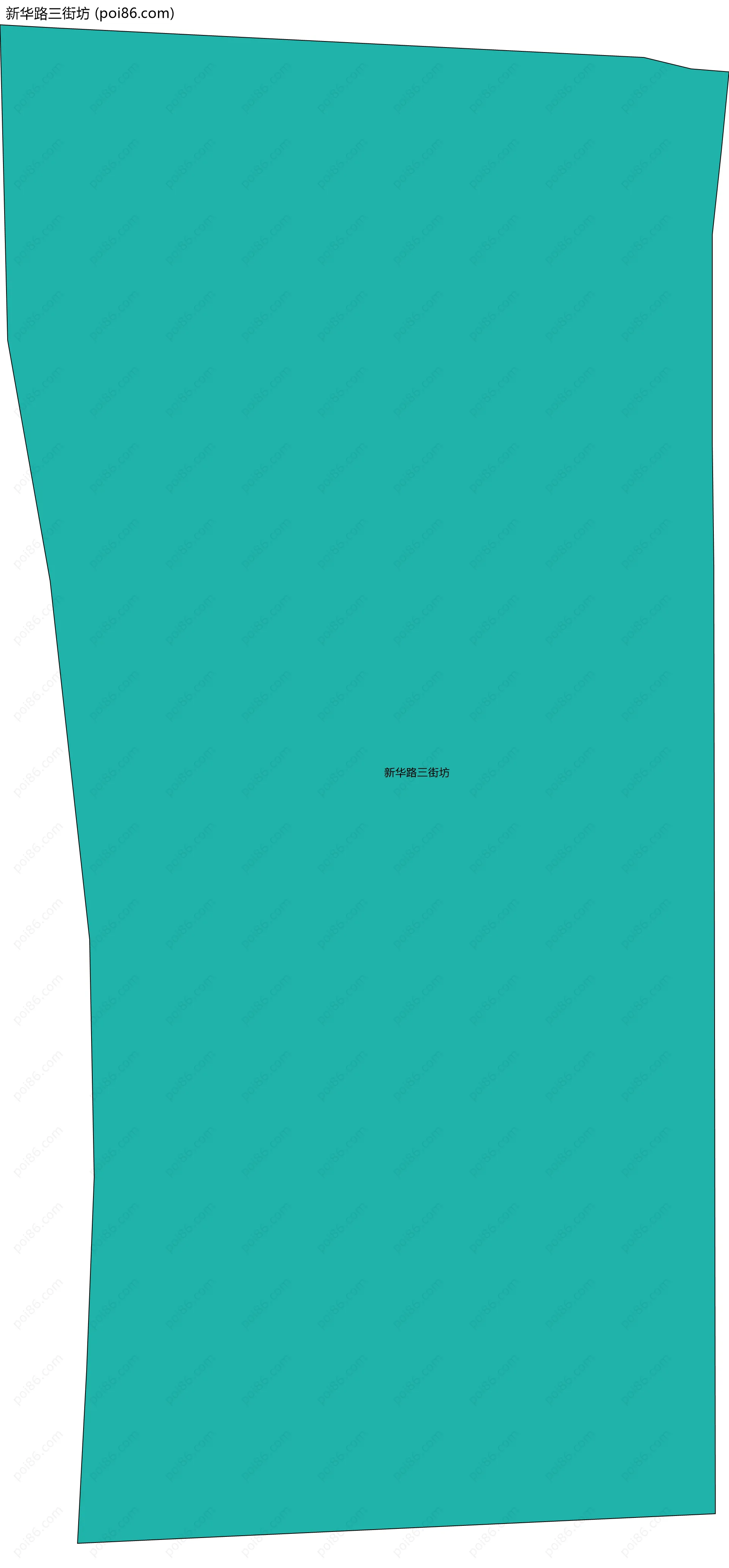 新华路三街坊边界地图