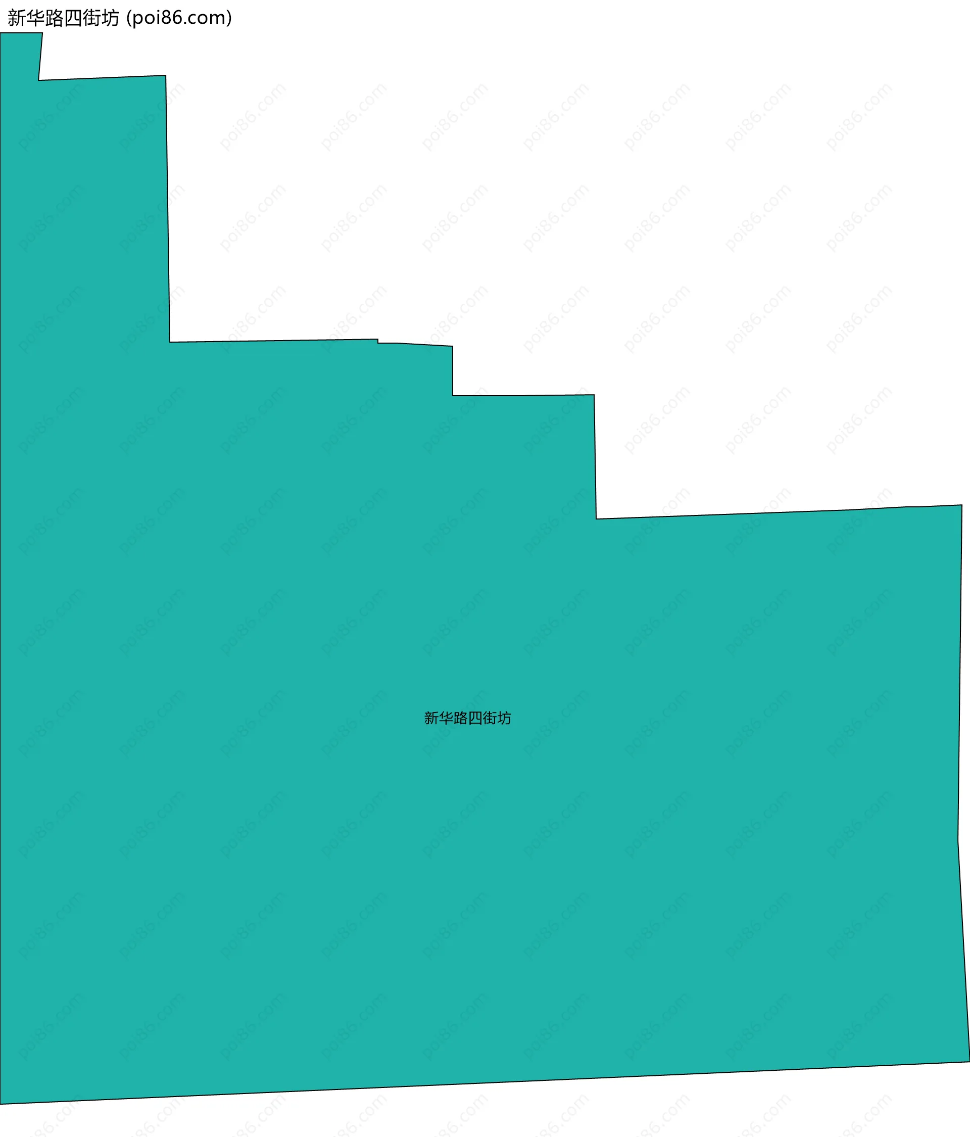 新华路四街坊边界地图