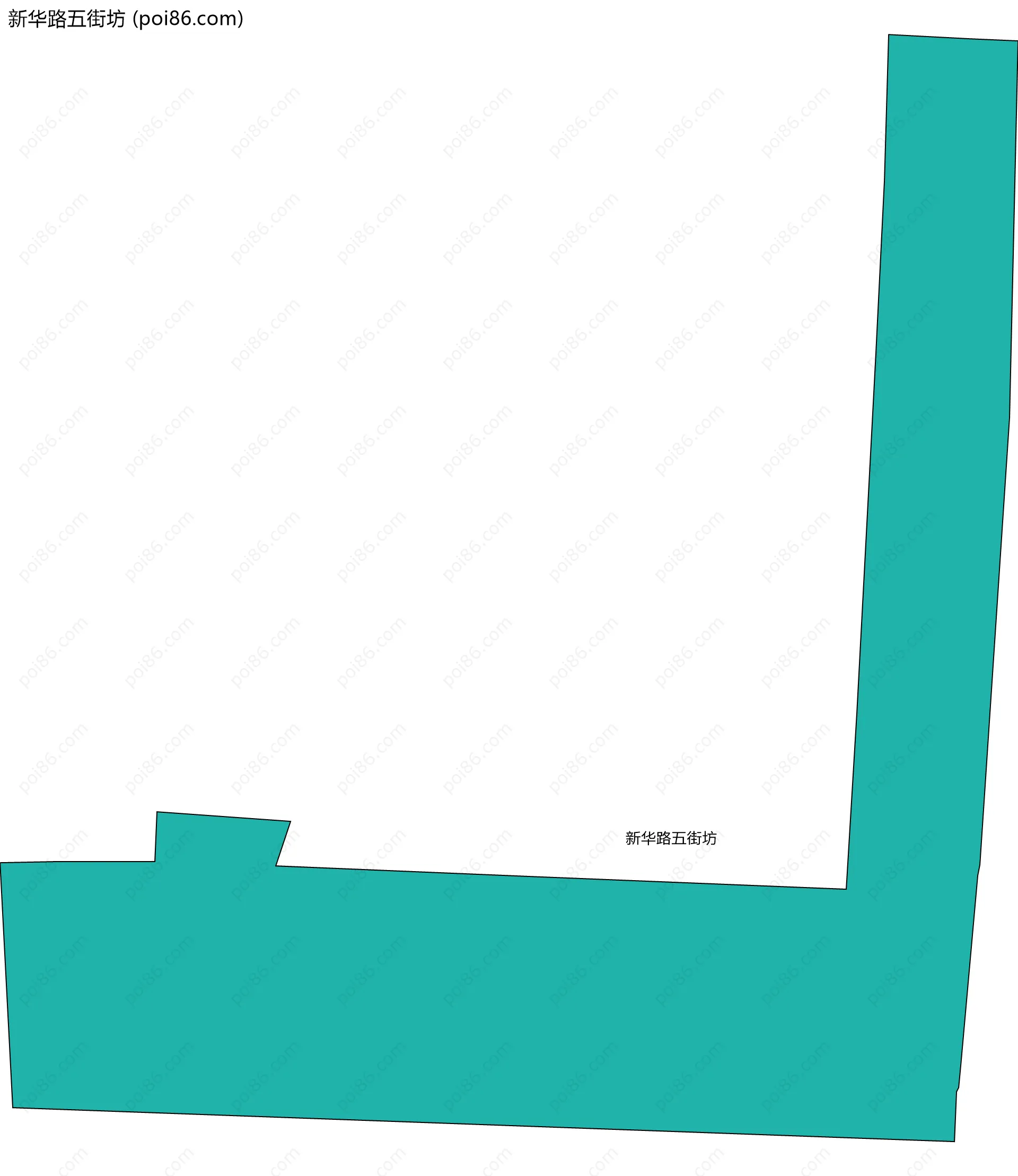 新华路五街坊边界地图