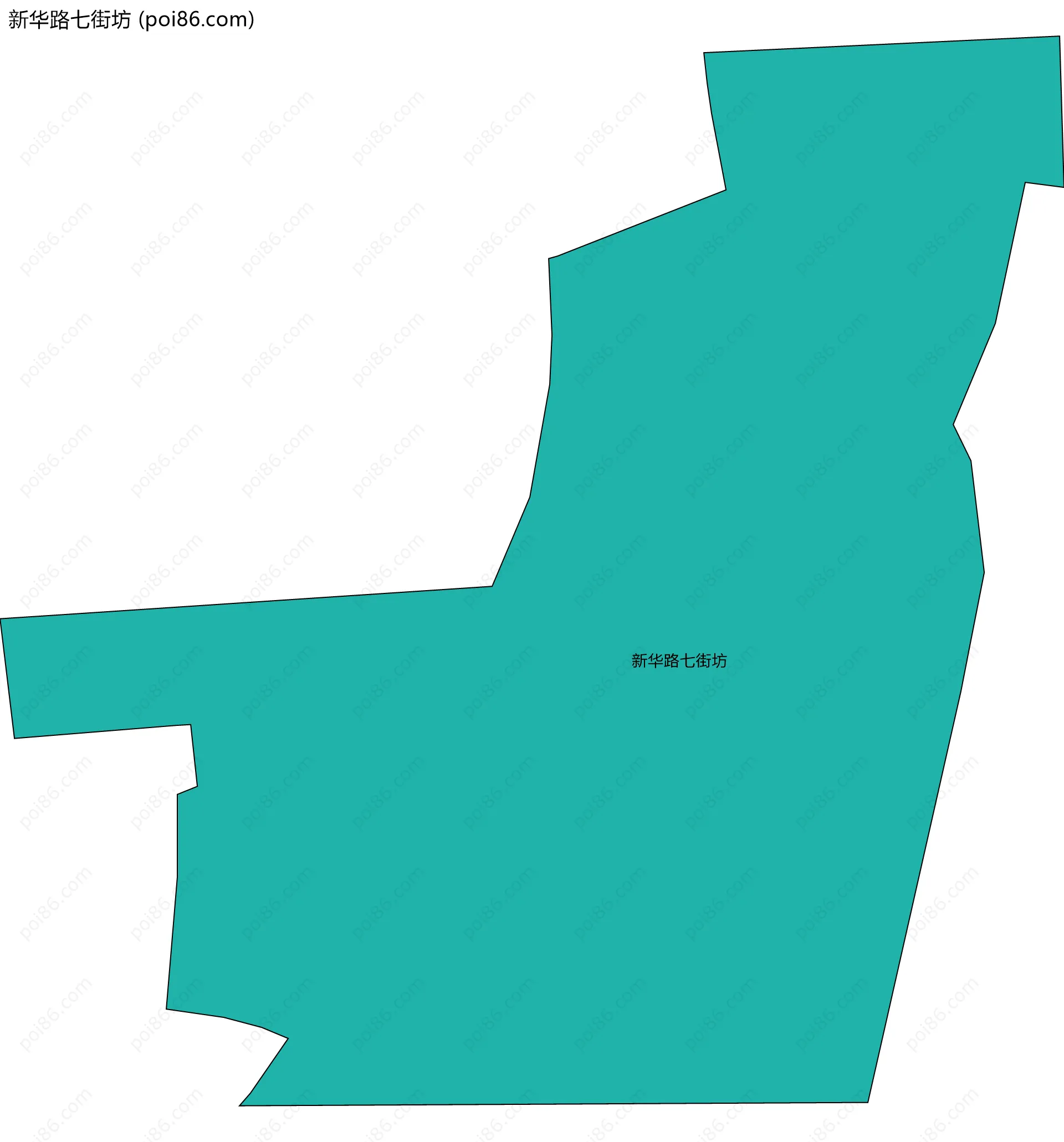 新华路七街坊边界地图