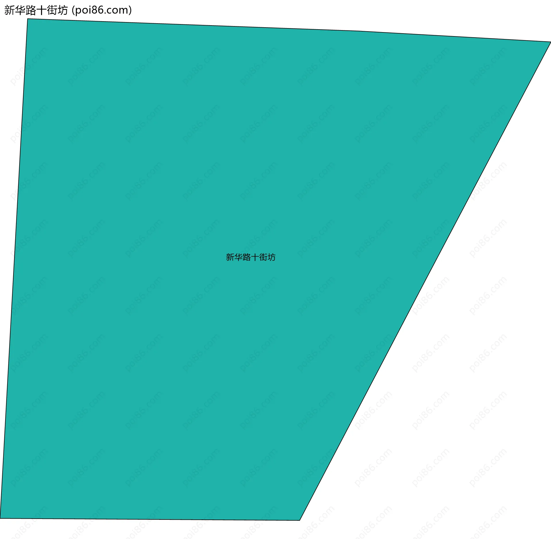 新华路十街坊边界地图