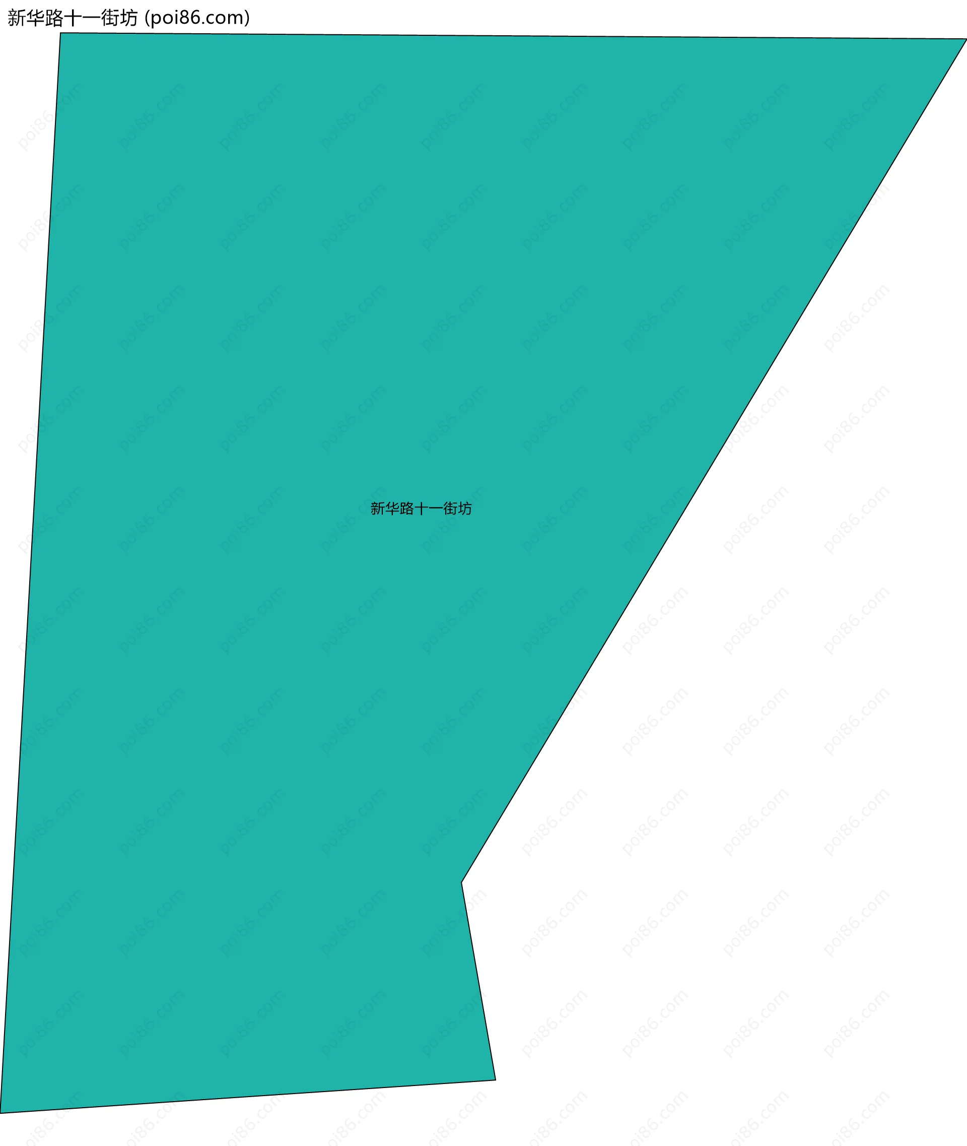 新华路十一街坊边界地图