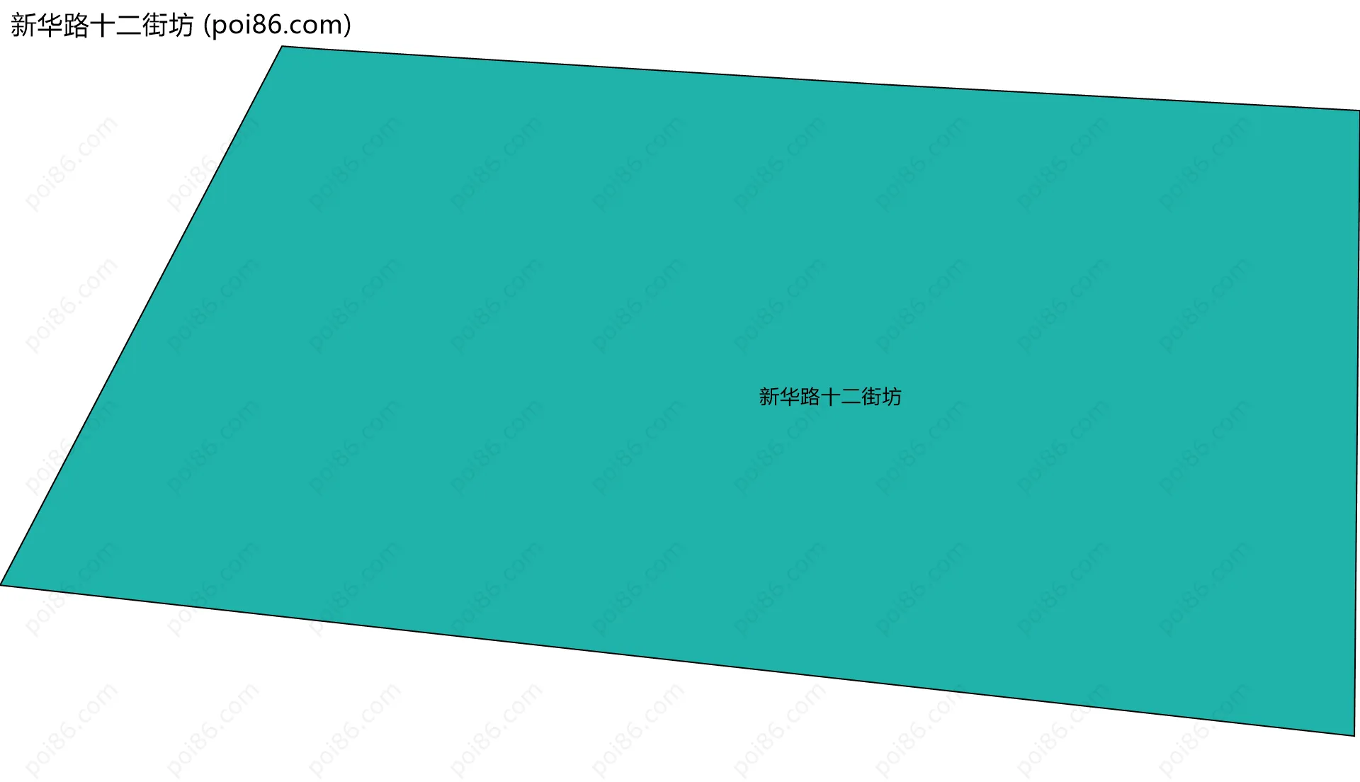 新华路十二街坊边界地图