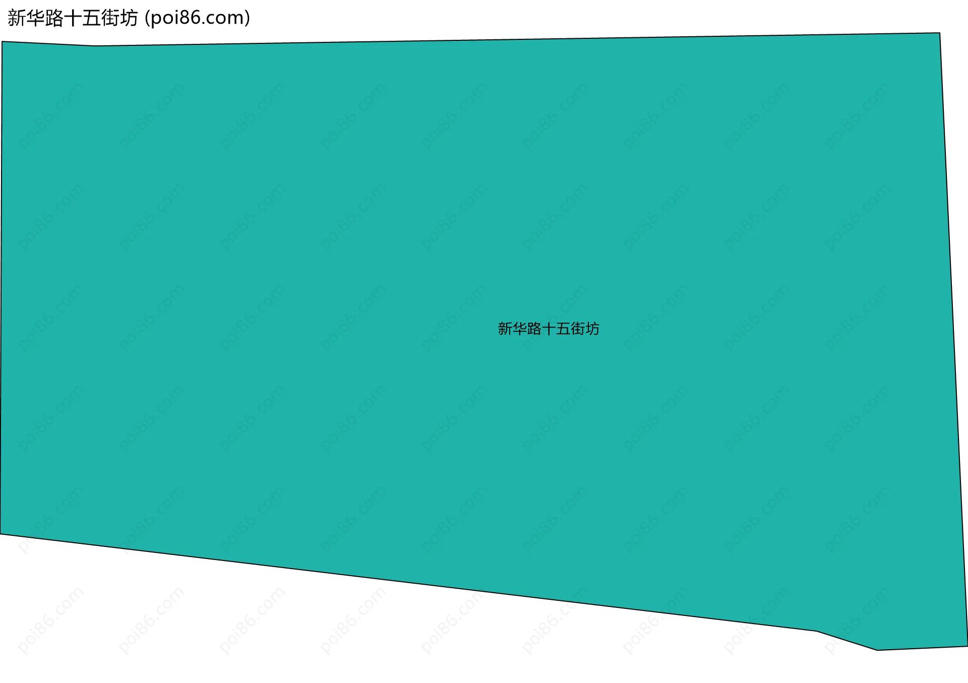 新华路十五街坊边界地图