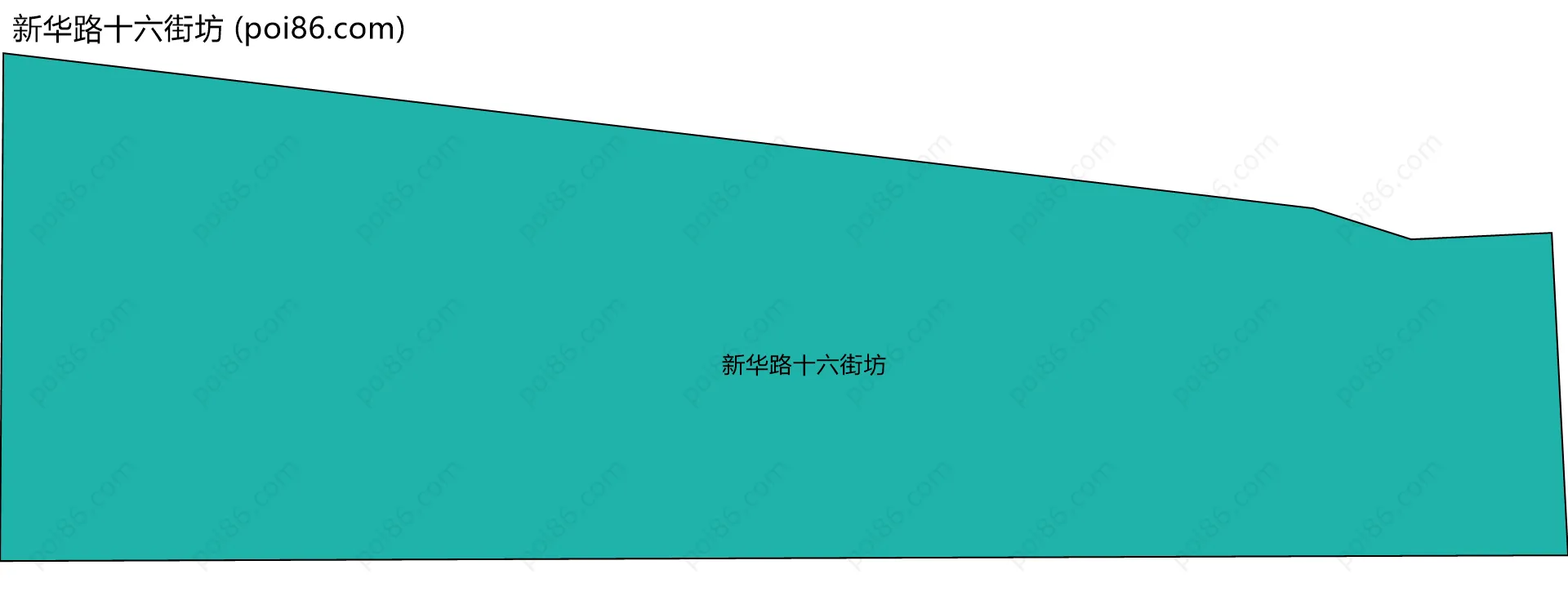 新华路十六街坊边界地图