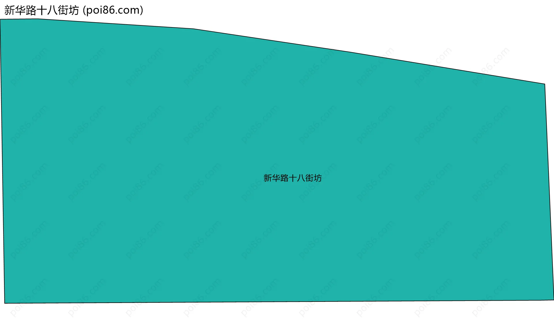 新华路十八街坊边界地图