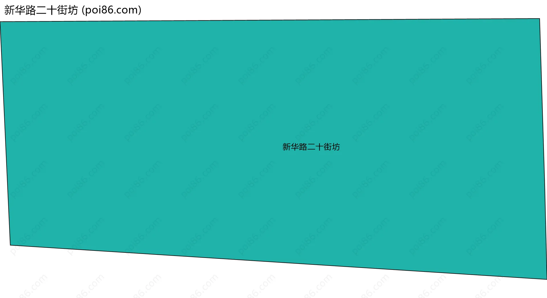 新华路二十街坊边界地图