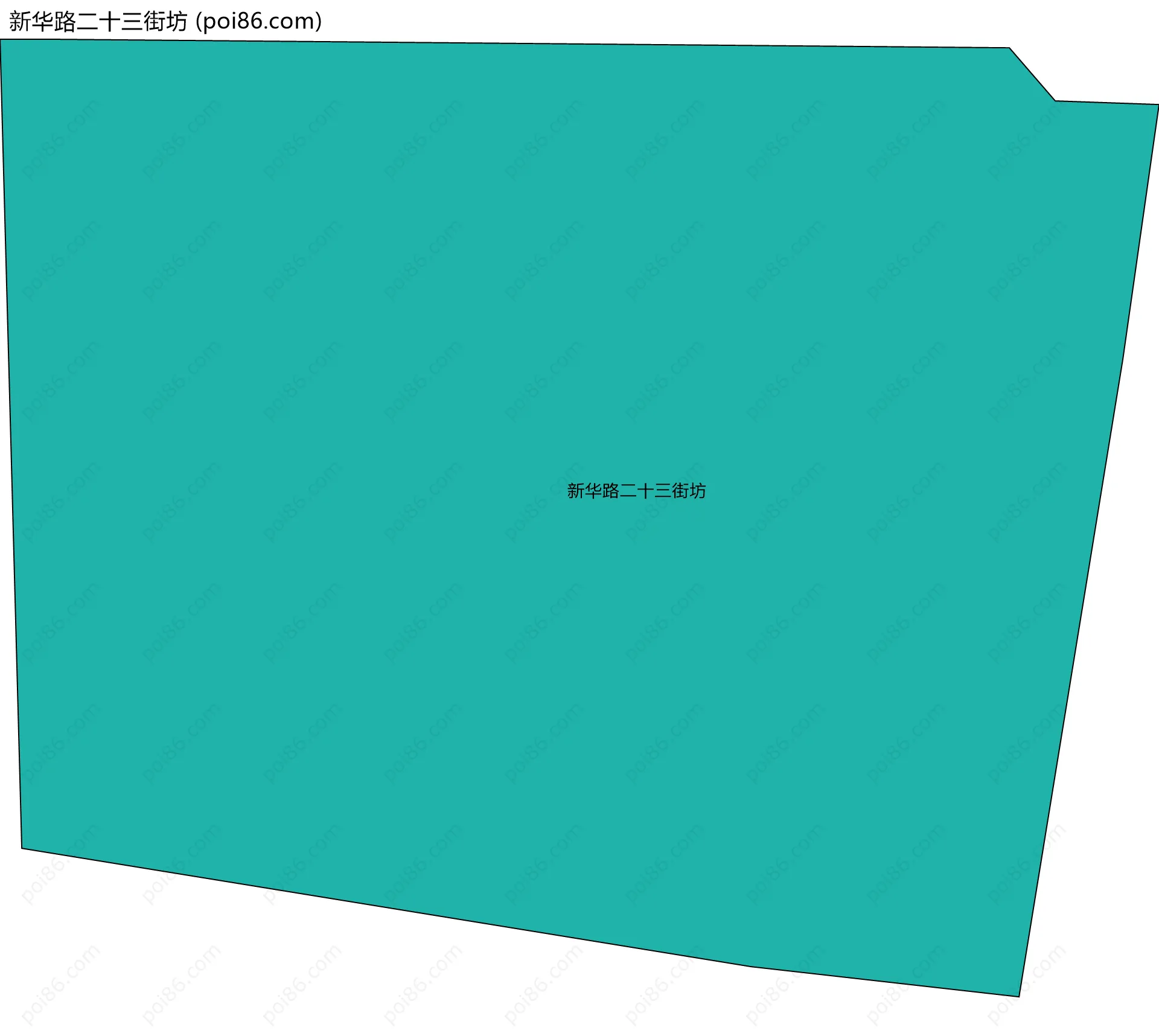 新华路二十三街坊边界地图