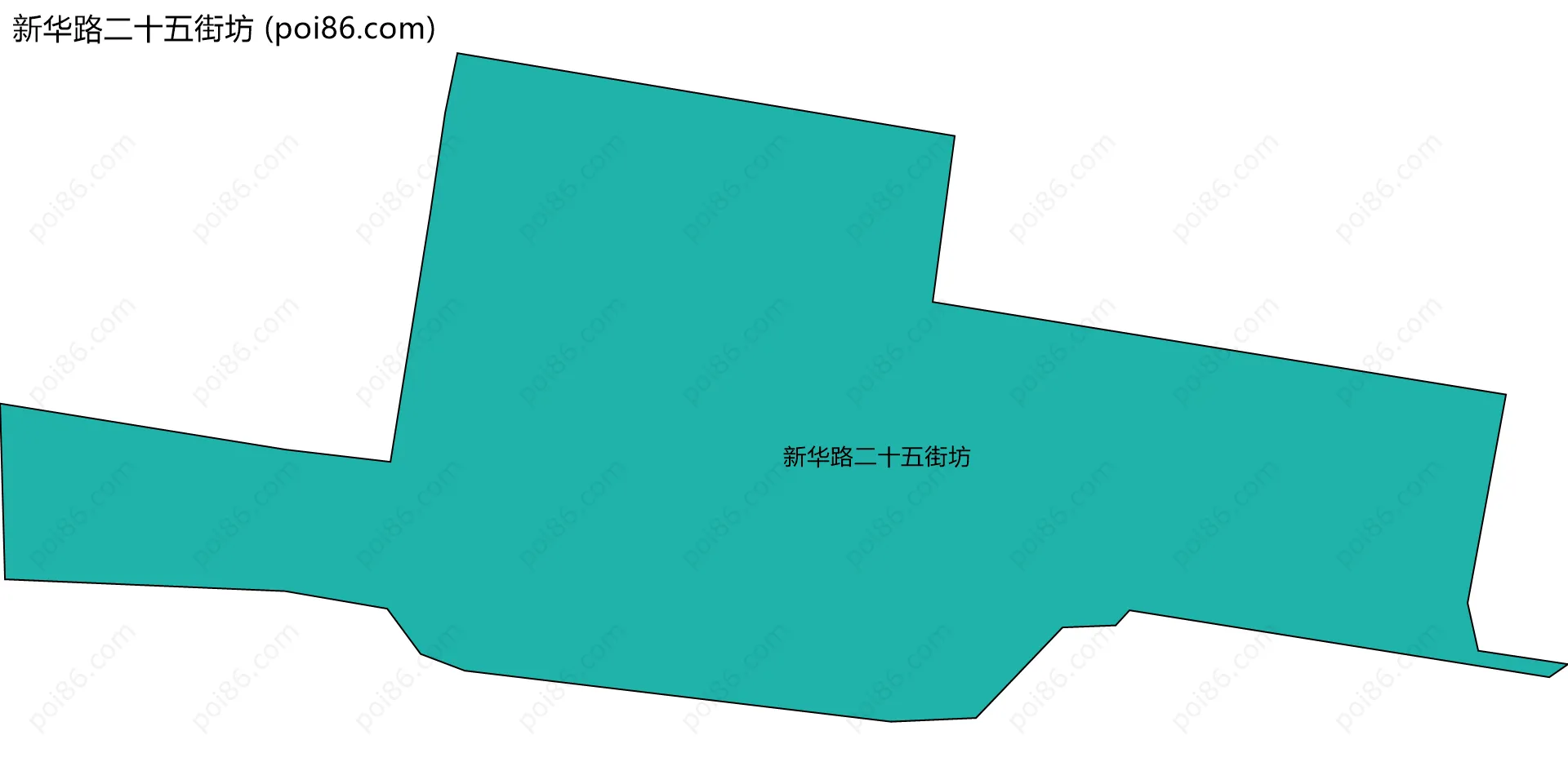 新华路二十五街坊边界地图