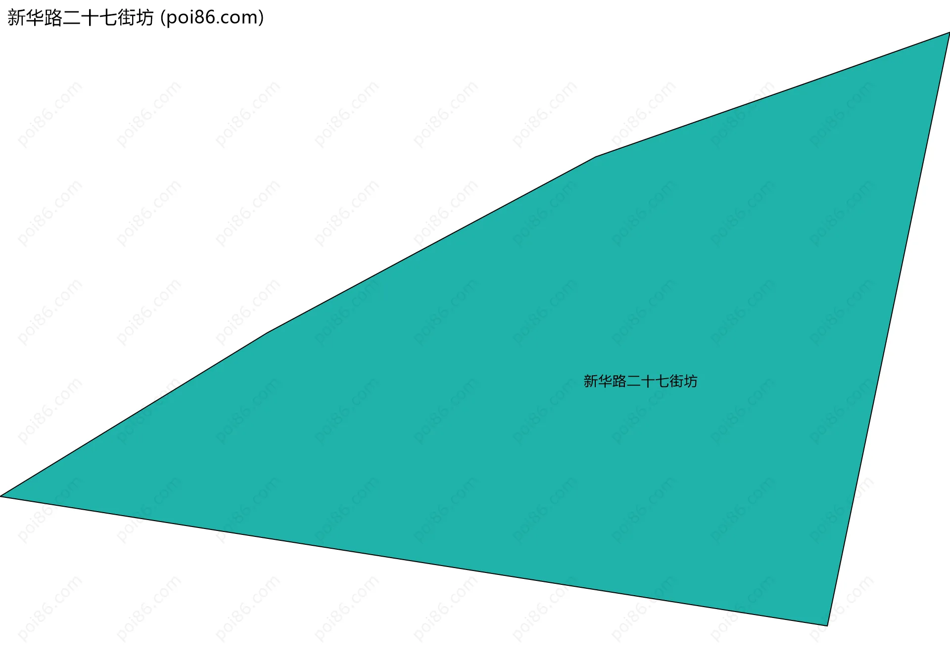 新华路二十七街坊边界地图