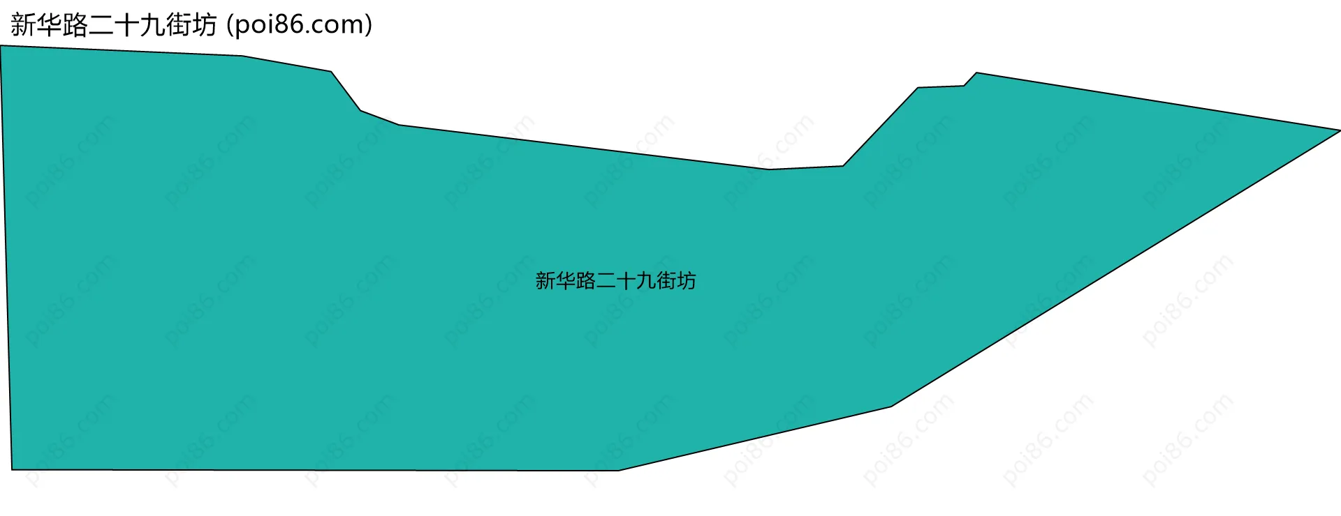 新华路二十九街坊边界地图