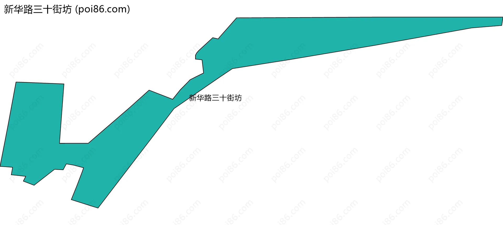 新华路三十街坊边界地图
