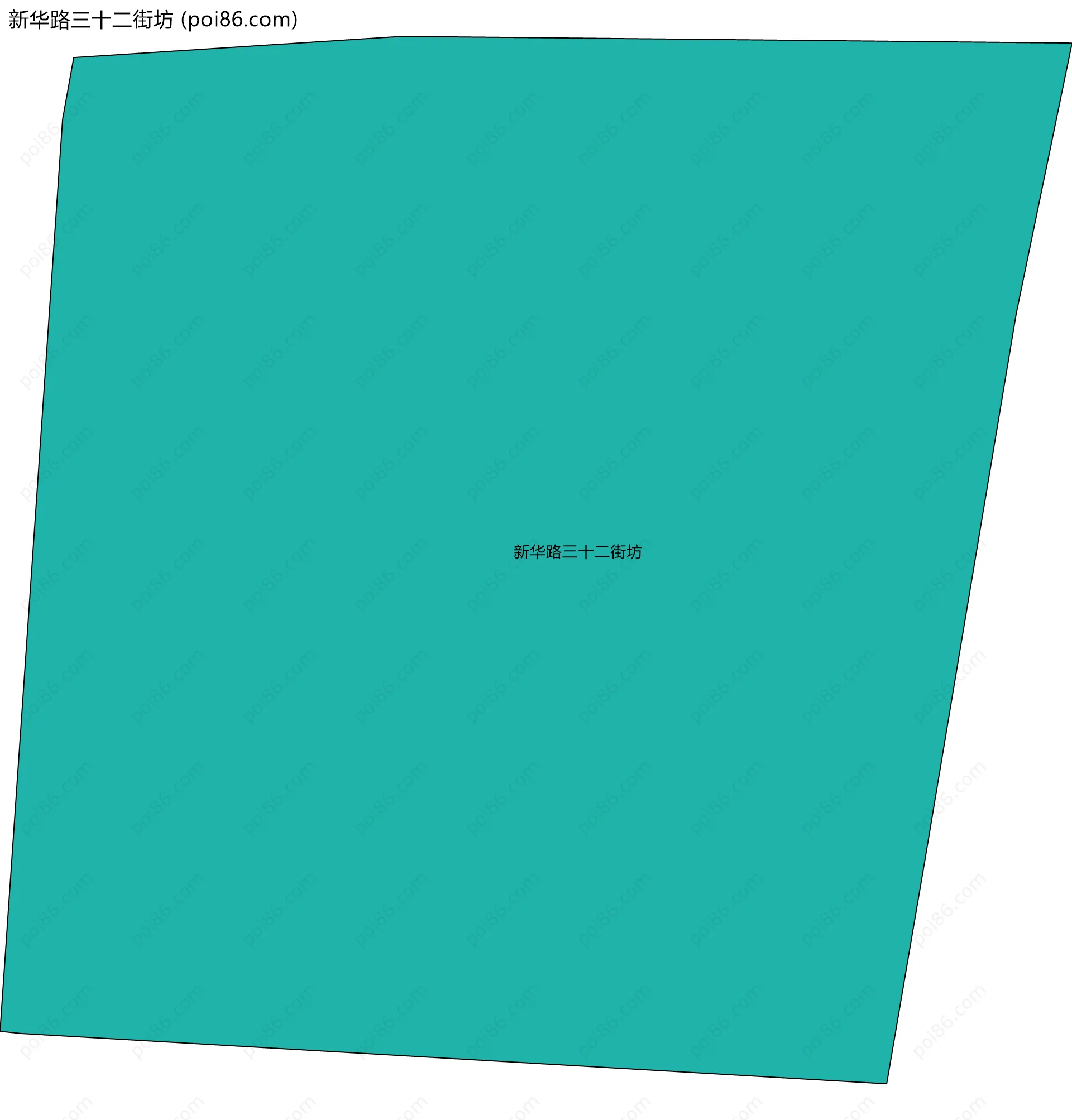 新华路三十二街坊边界地图