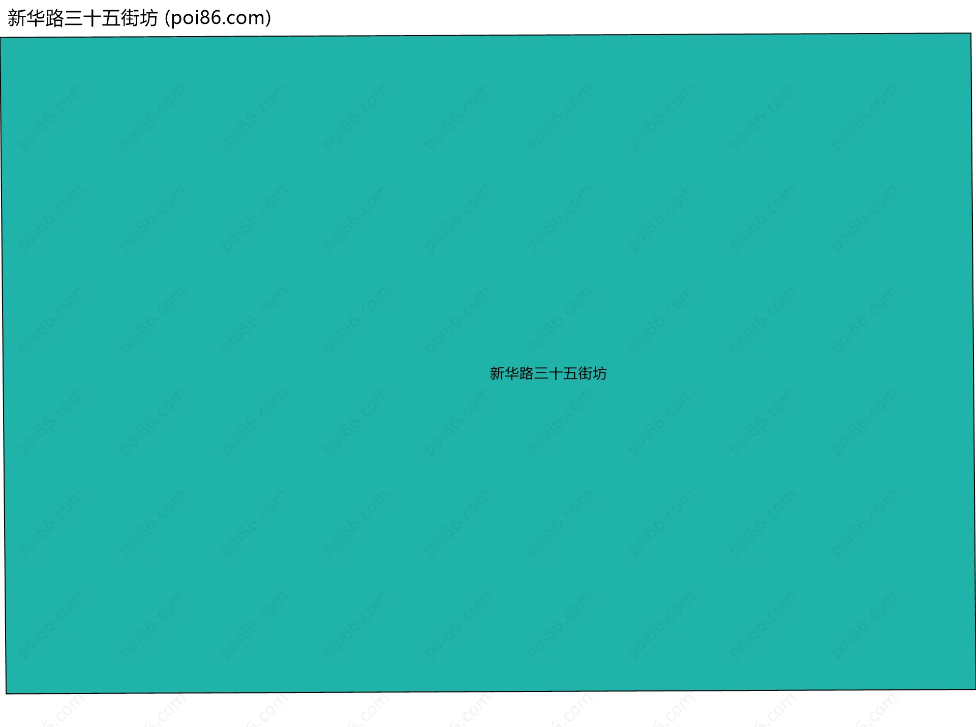 新华路三十五街坊边界地图