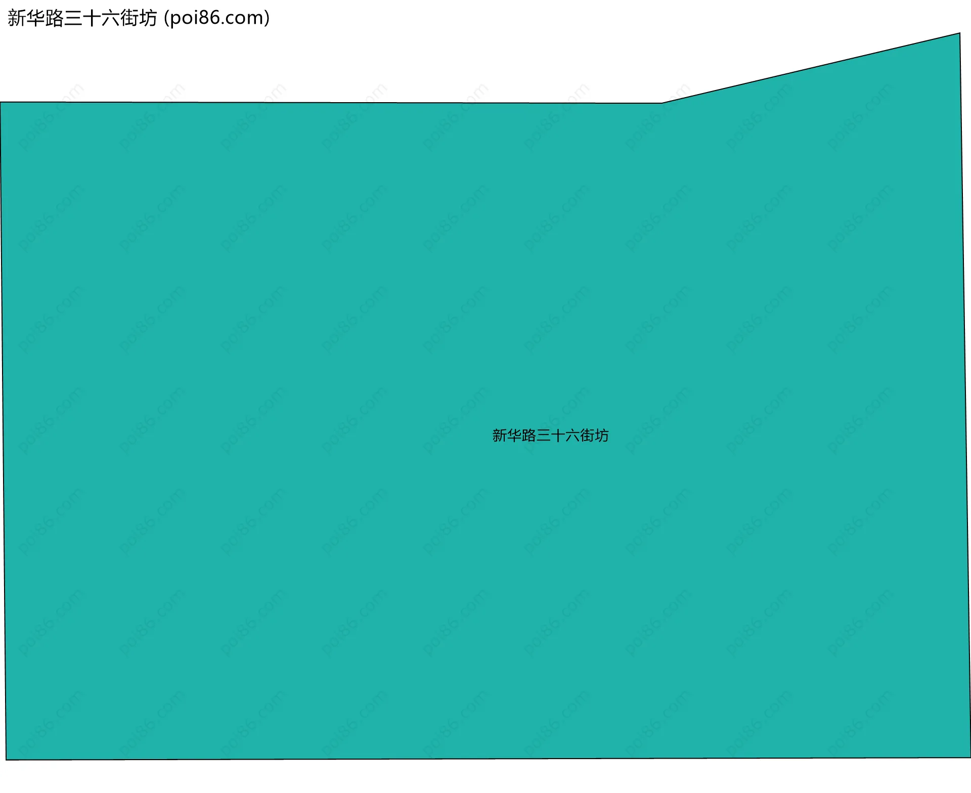 新华路三十六街坊边界地图