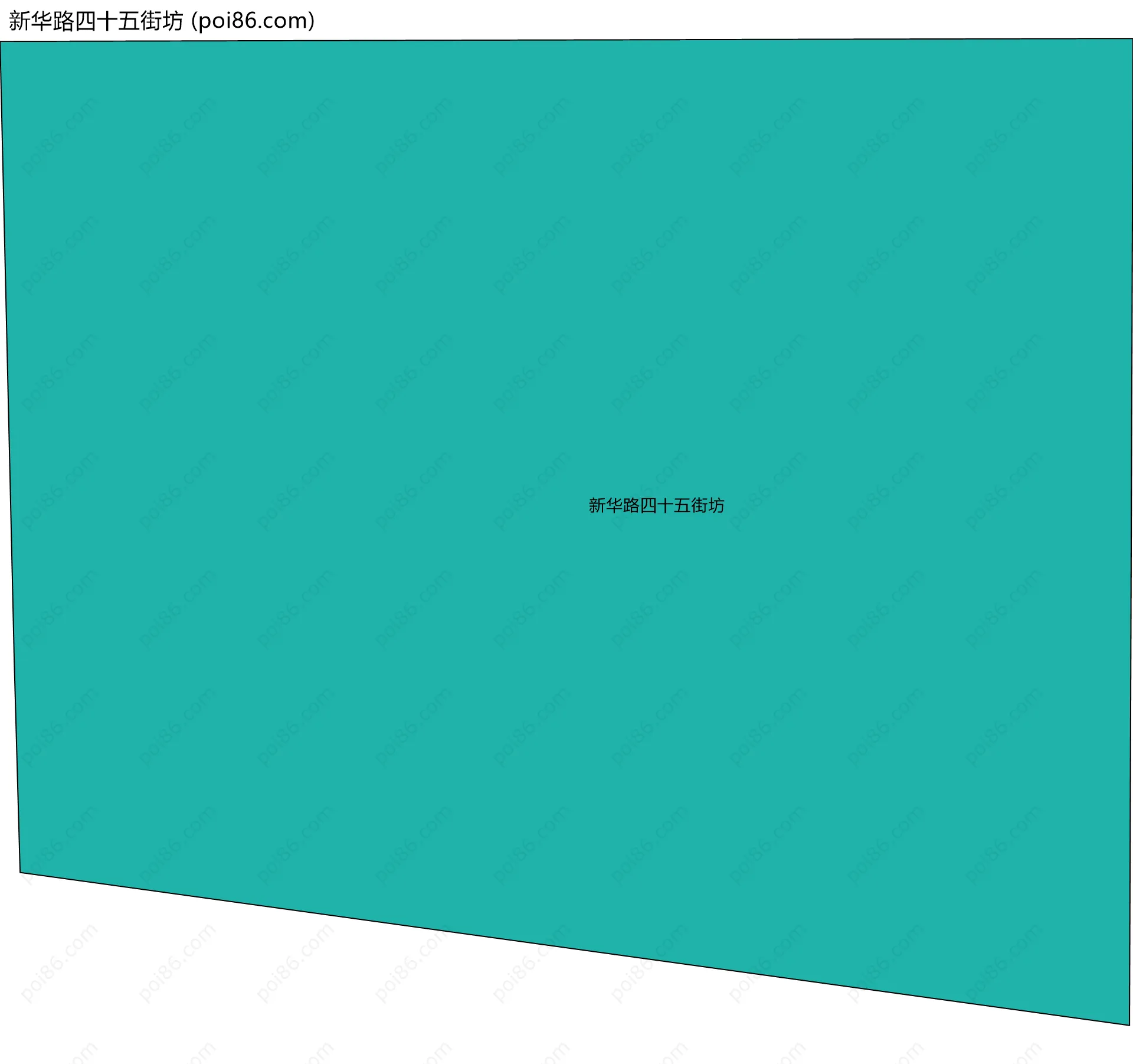 新华路四十五街坊边界地图